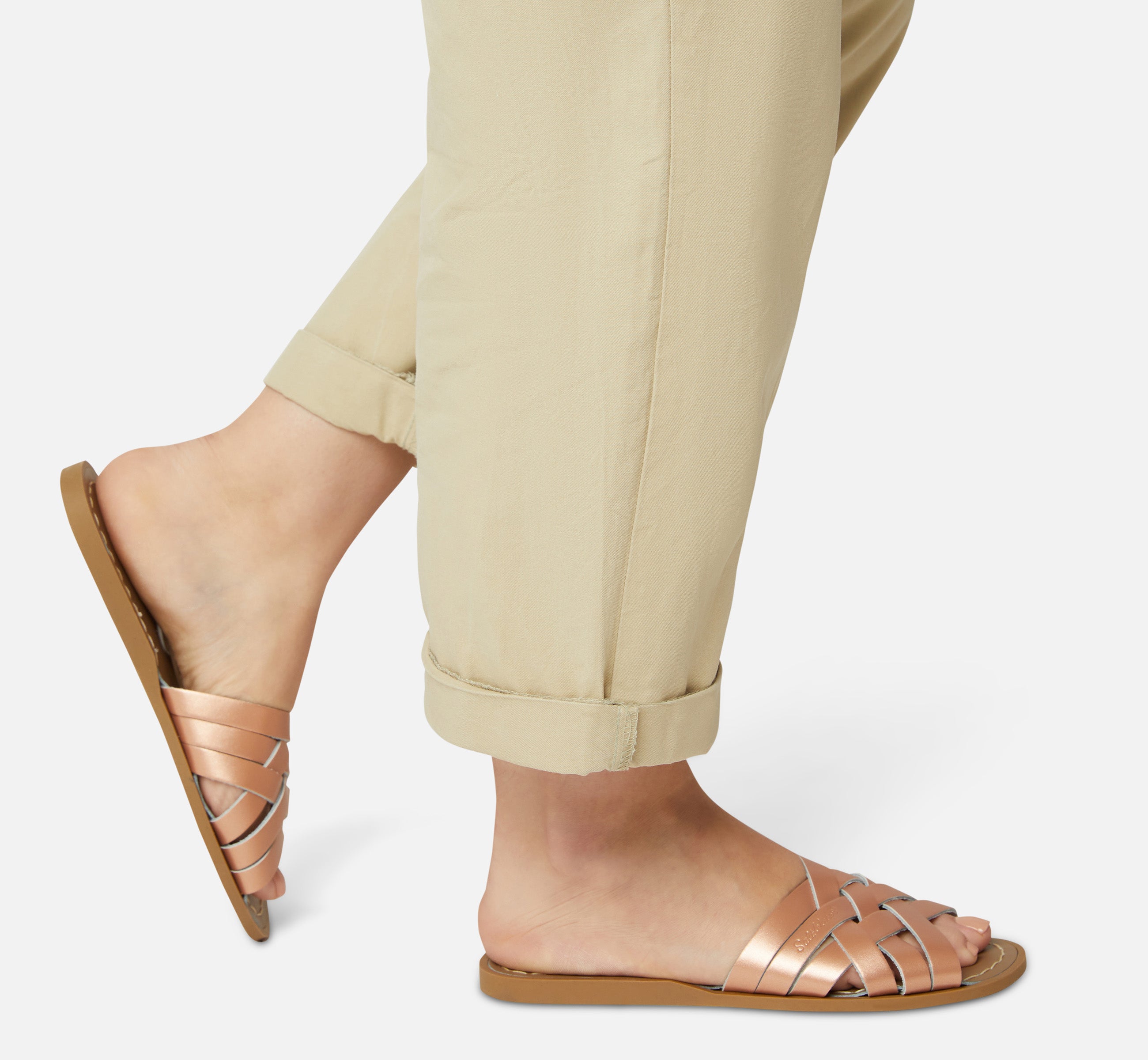 Retro Slide Rose Gold Womens Sandal - Salt-Water Sandals Asia