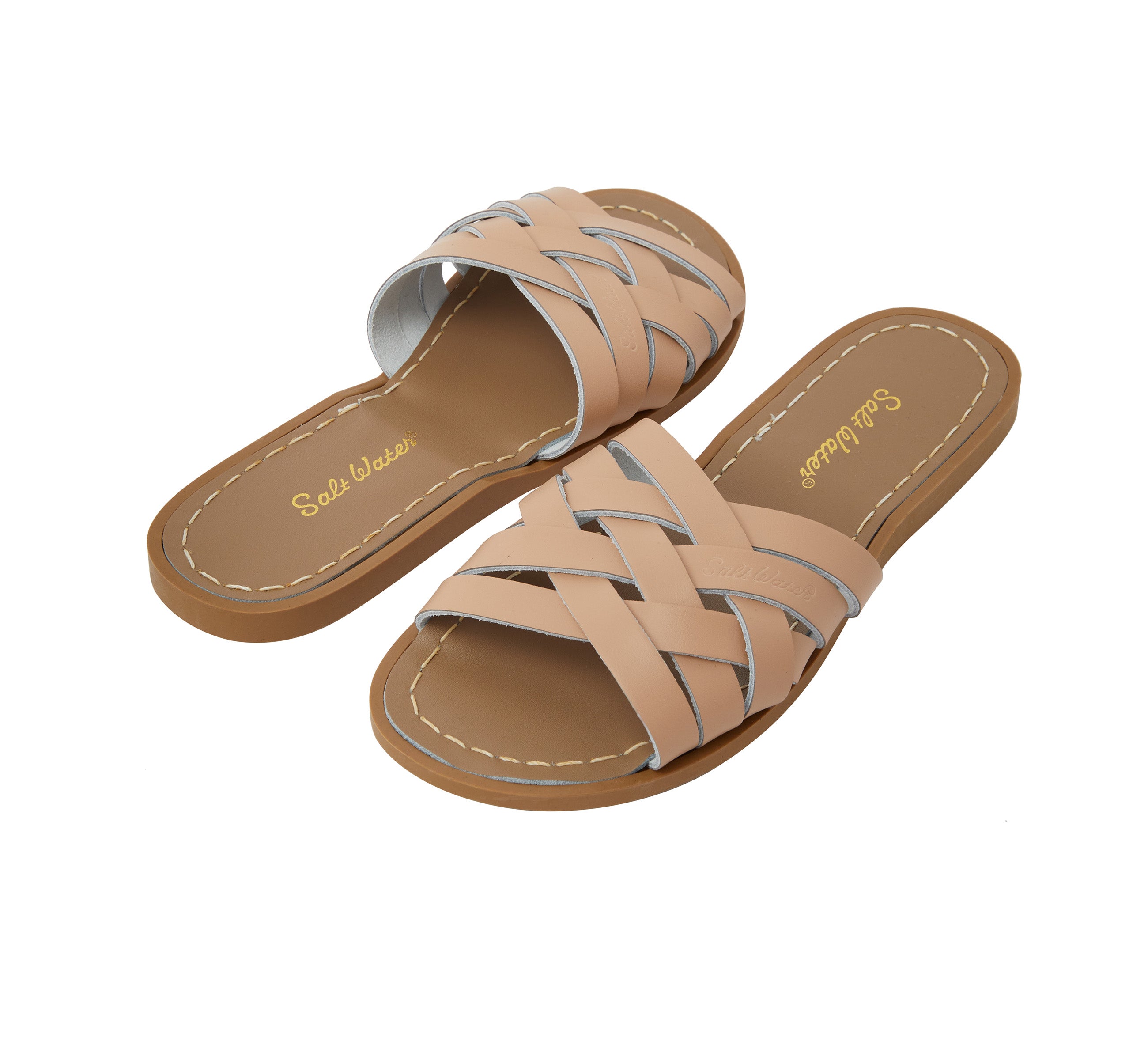 Retro Slide Latte Womens Sandal - Salt-Water Sandals Asia