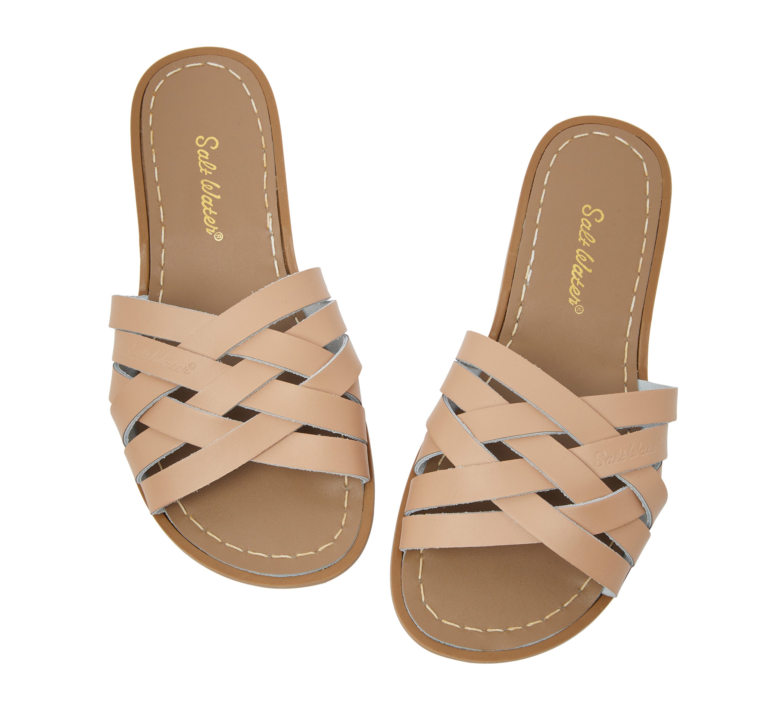 Retro Slide Latte Womens Sandal - Salt-Water Sandals Asia