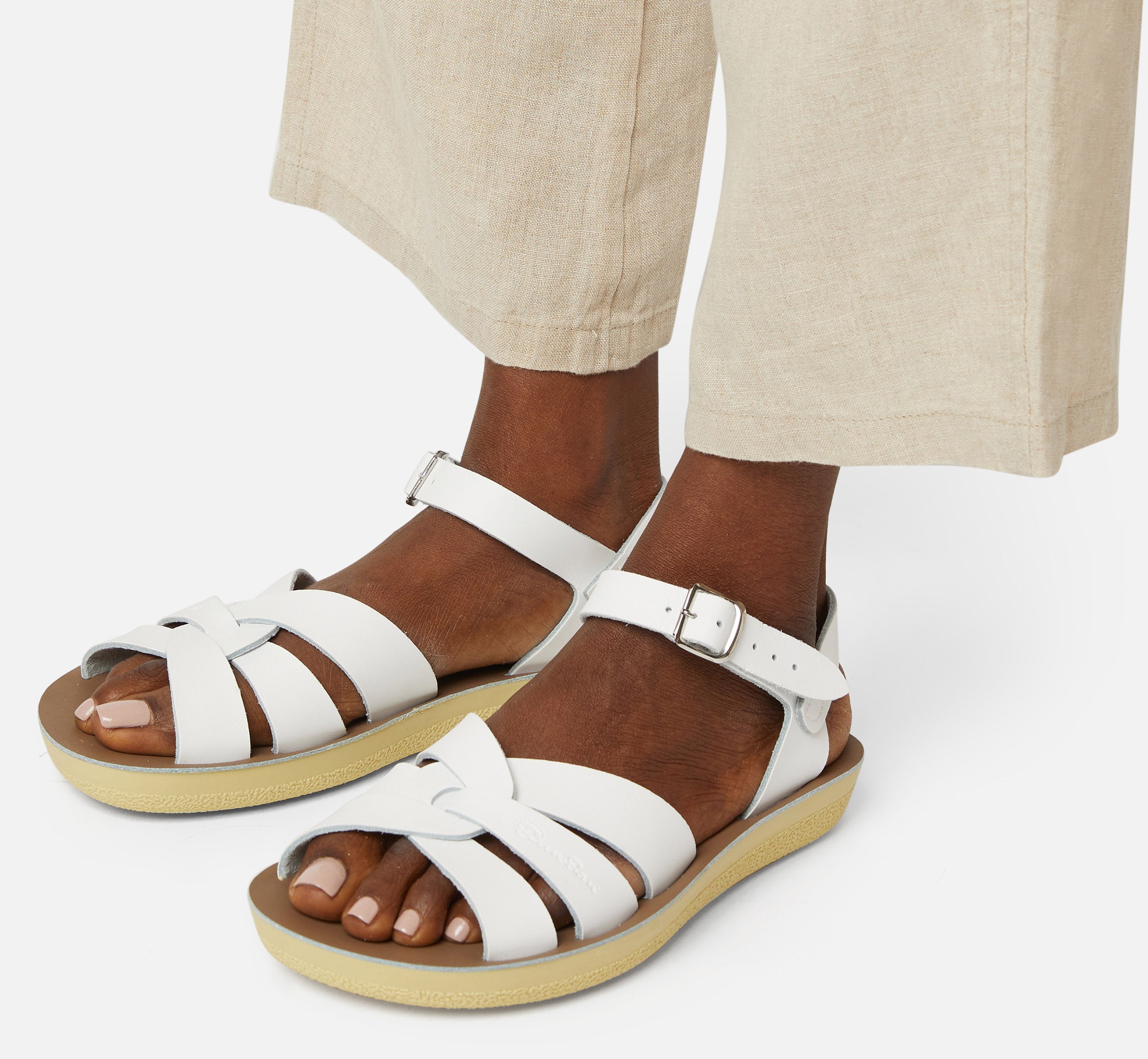 Swimmer White Womens Sandal - Salt-Water Sandals Asia