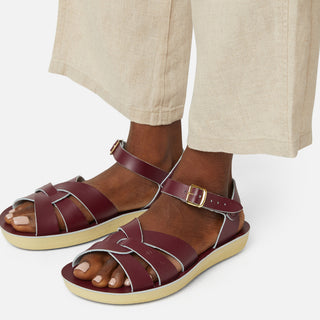 Swimmer Claret Womens Sandal - Women's Ankle Strap Sandals - Salt-Water Sandals Asia