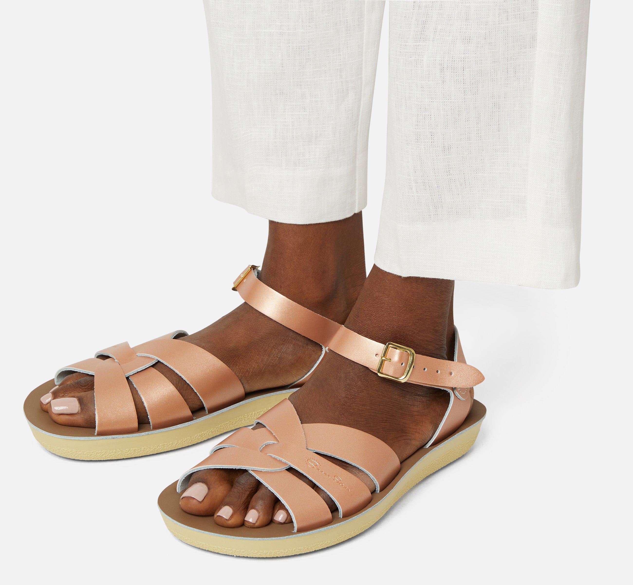 Swimmer Rose Gold Womens Sandal - Salt-Water Sandals Asia