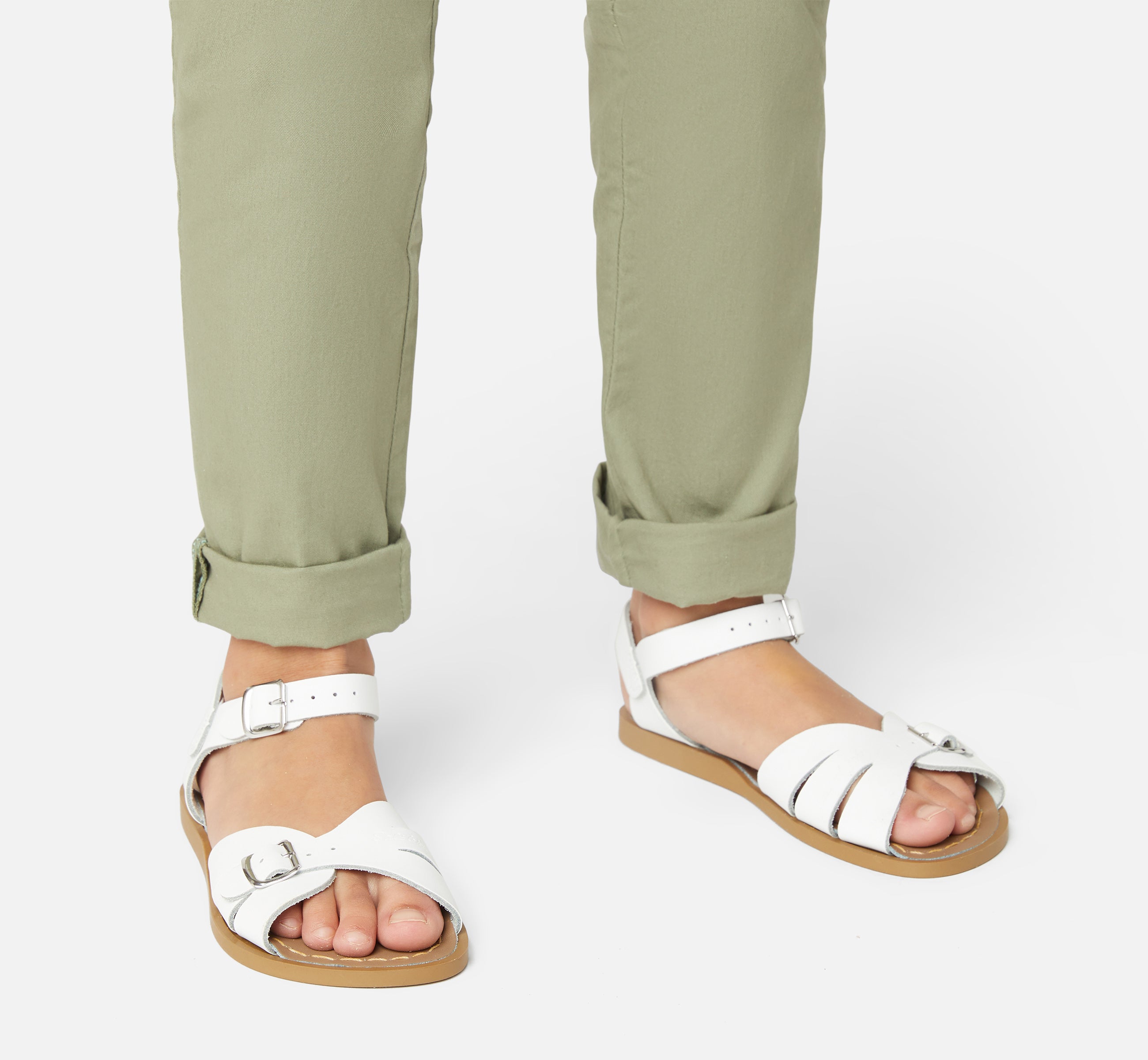 Classic White Kids Sandal - Salt-Water Sandals Asia