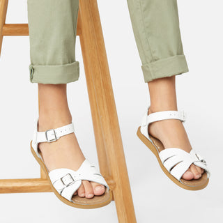 Classic White Kids Sandal - Kids Double Buckle Sandals - Salt-Water Sandals Asia