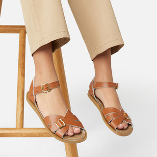 Classic Tan Kids Sandal - Kids Double Buckle Sandals - Salt-Water Sandals Asia