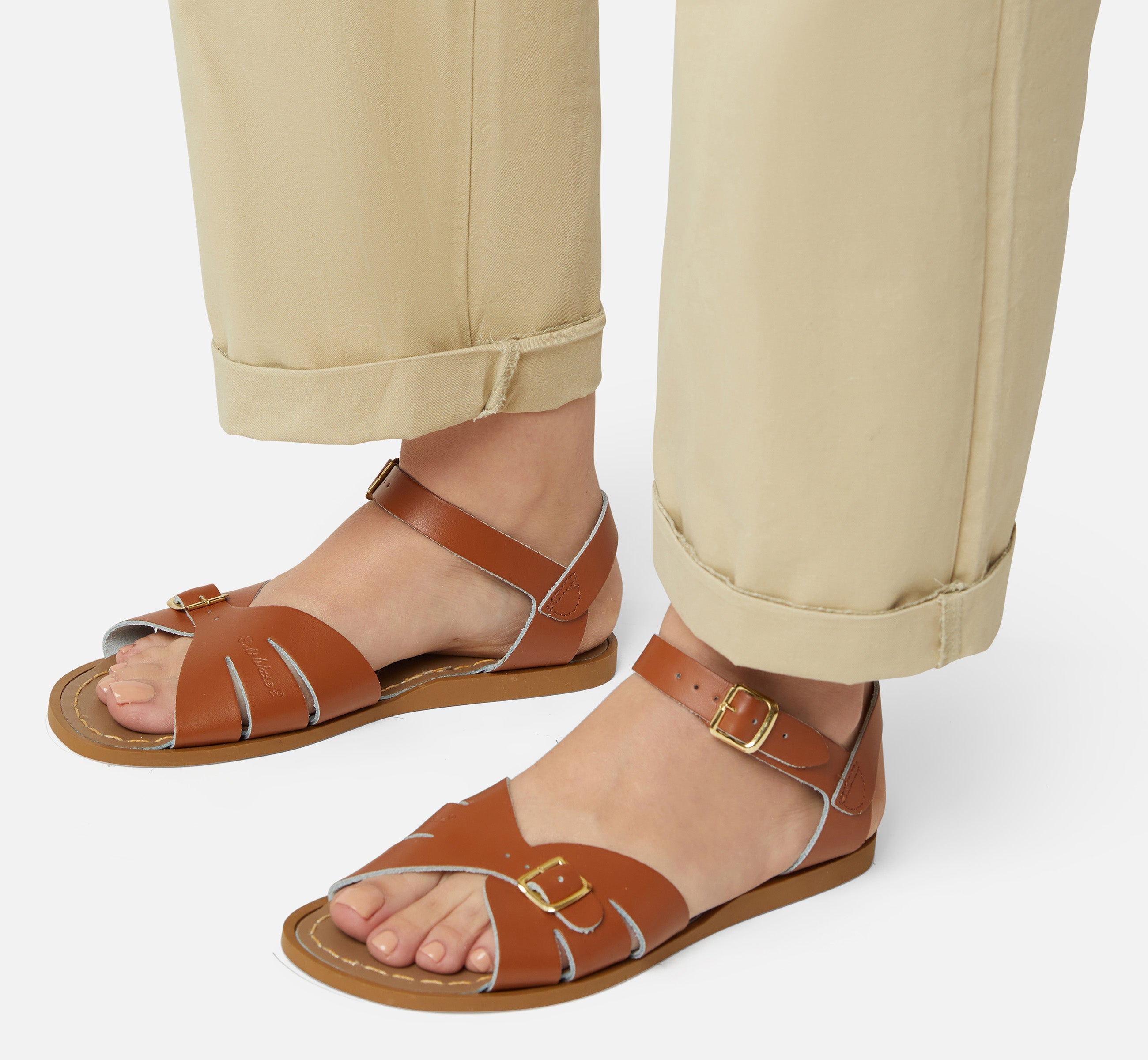 Classic Tan Womens Sandal - Salt-Water Sandals Asia