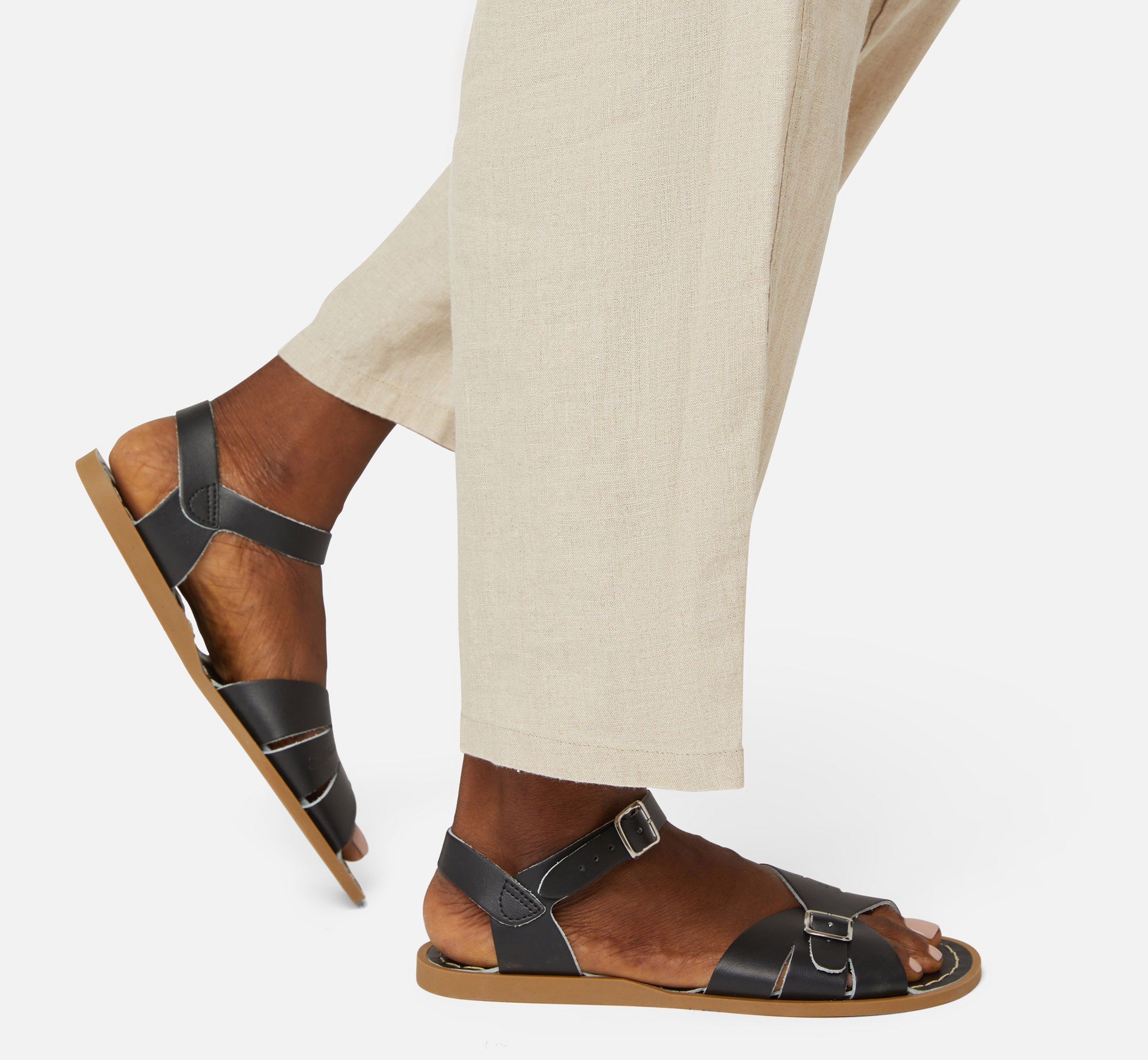 Classic Black Womens Sandal - Salt-Water Sandals Asia