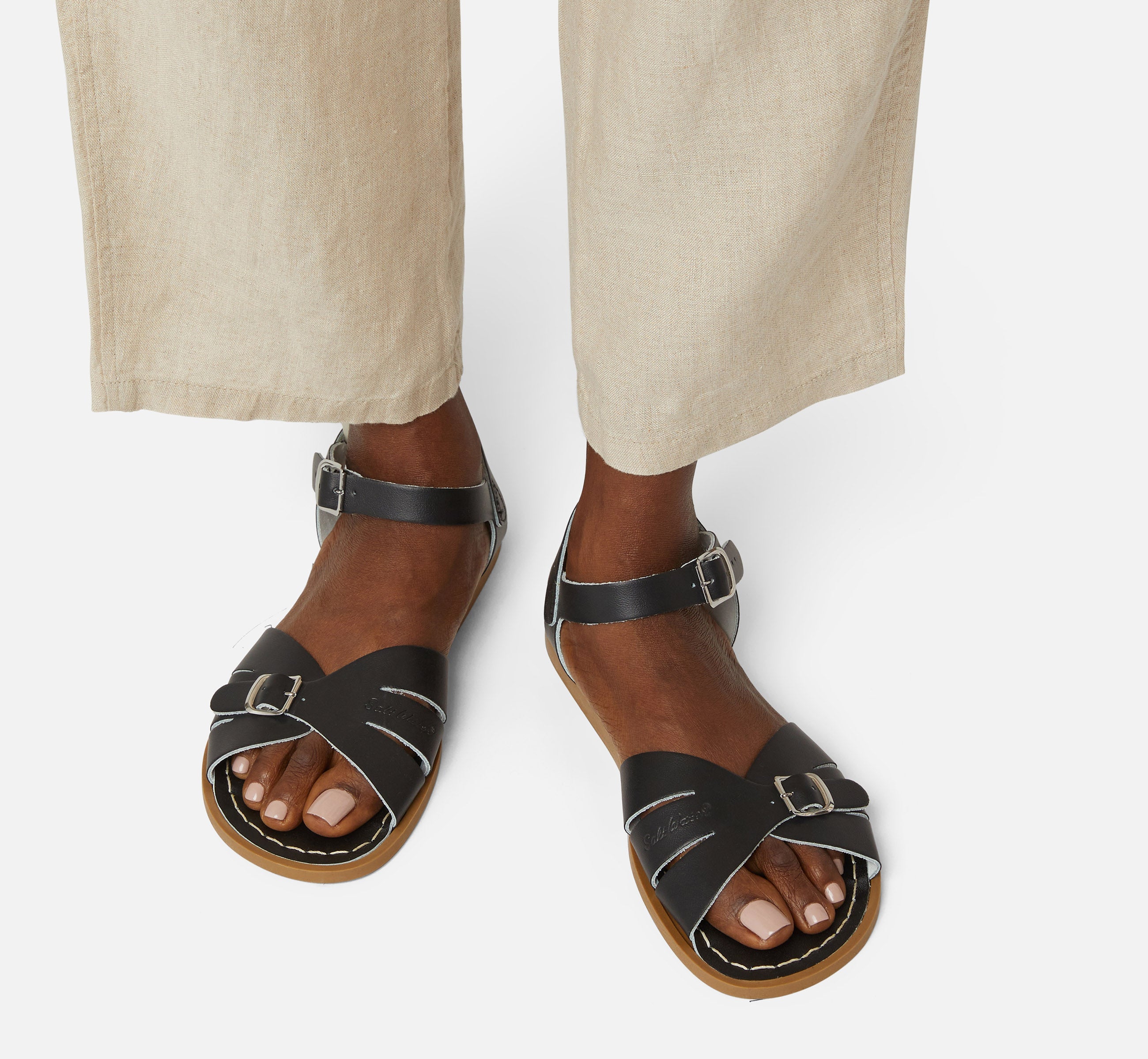 Classic Black Womens Sandal - Salt-Water Sandals Asia