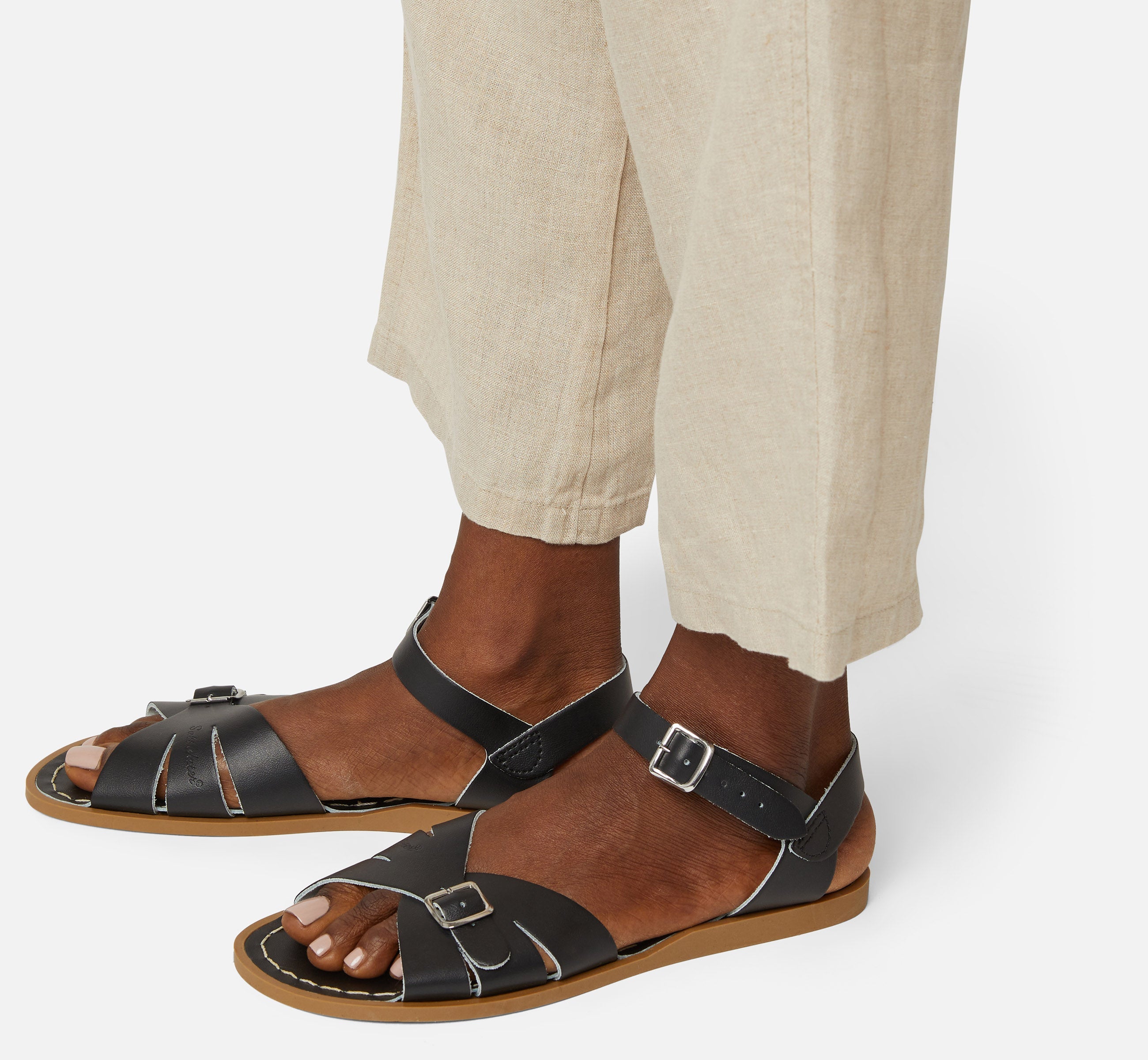 Classic Black Womens Sandal - Salt-Water Sandals Asia
