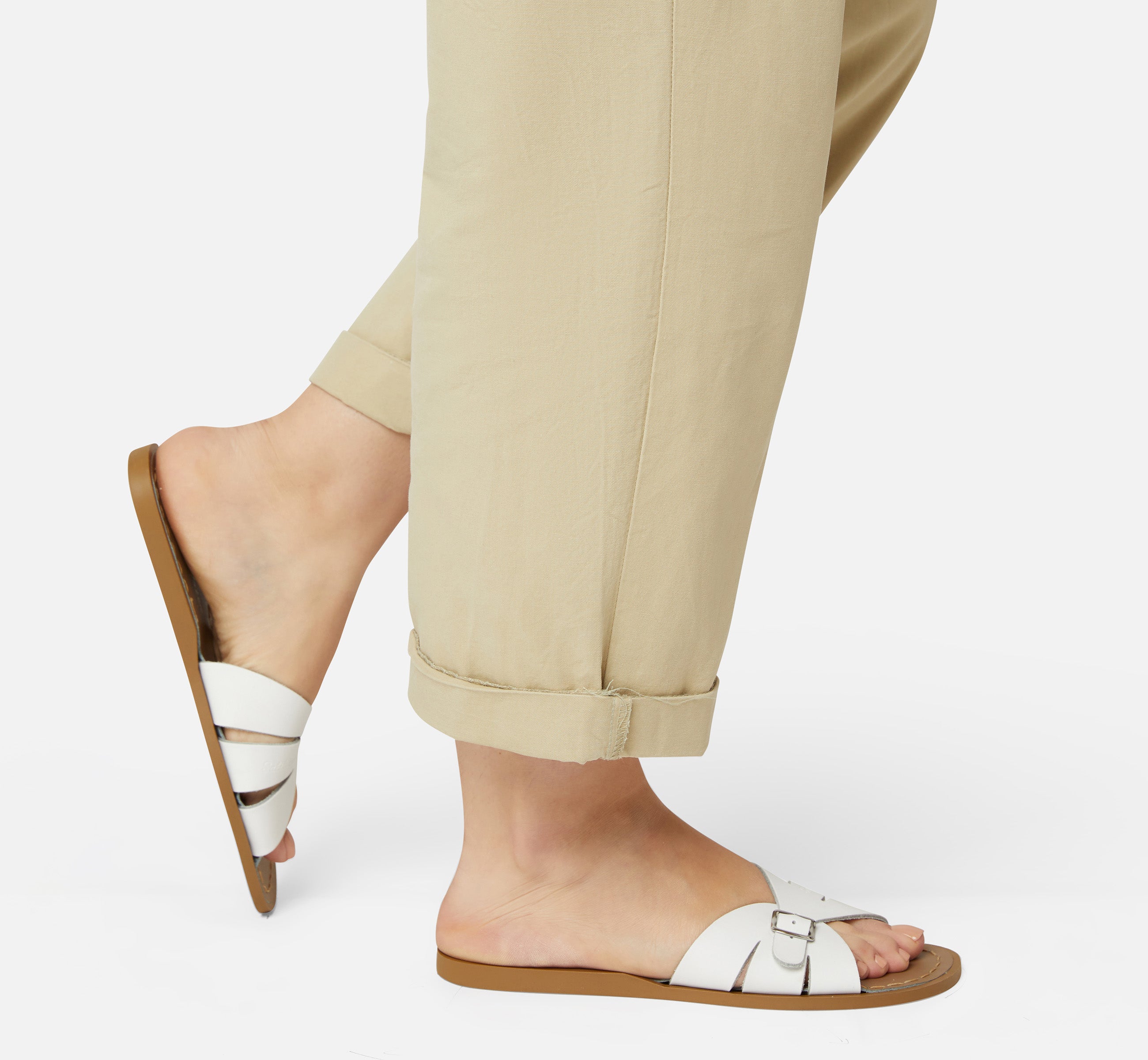Classic Slide White Kids Sandal - Salt-Water Sandals Asia