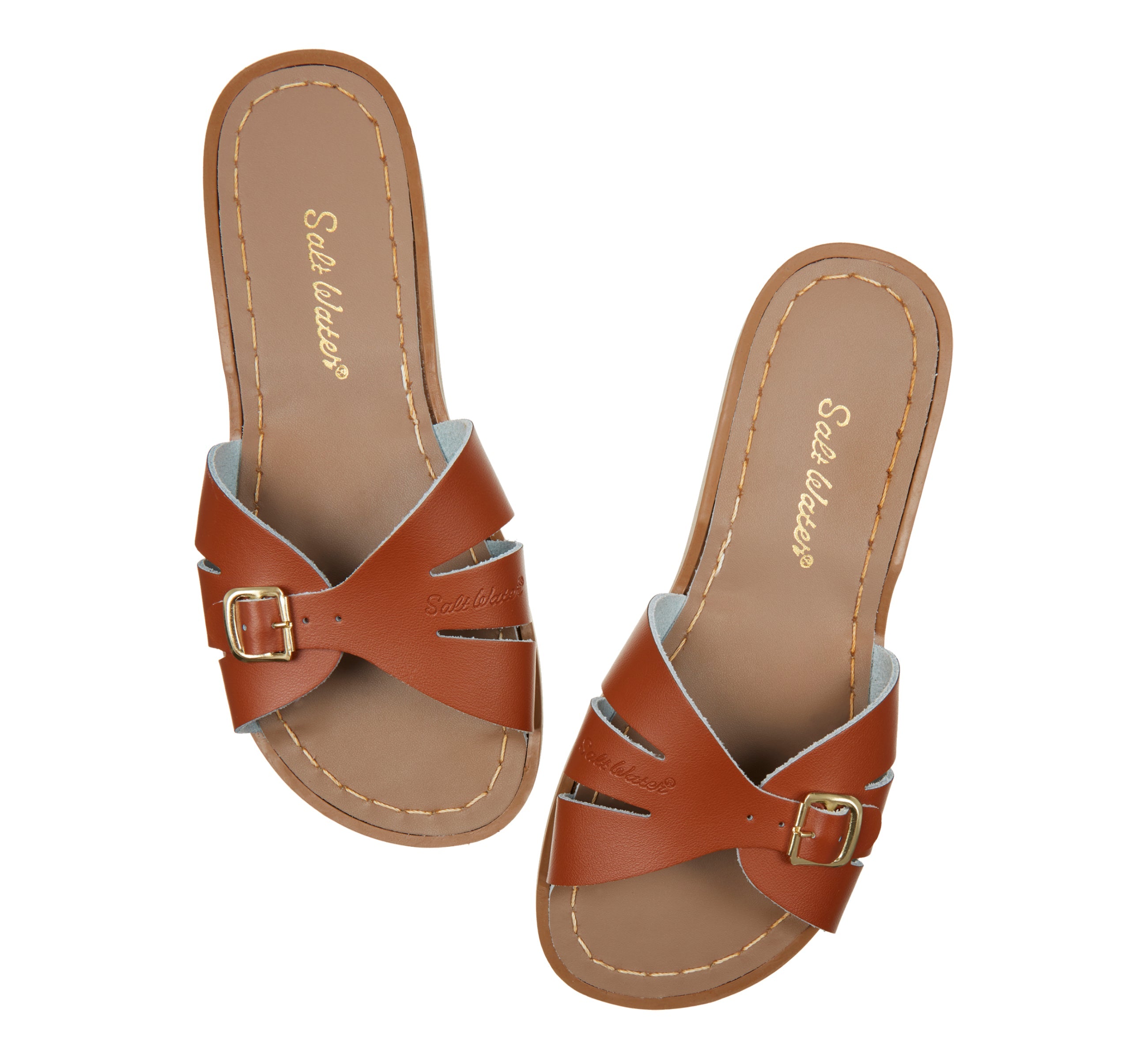 Classic Slide Tan Kids Sandal - Salt-Water Sandals Asia