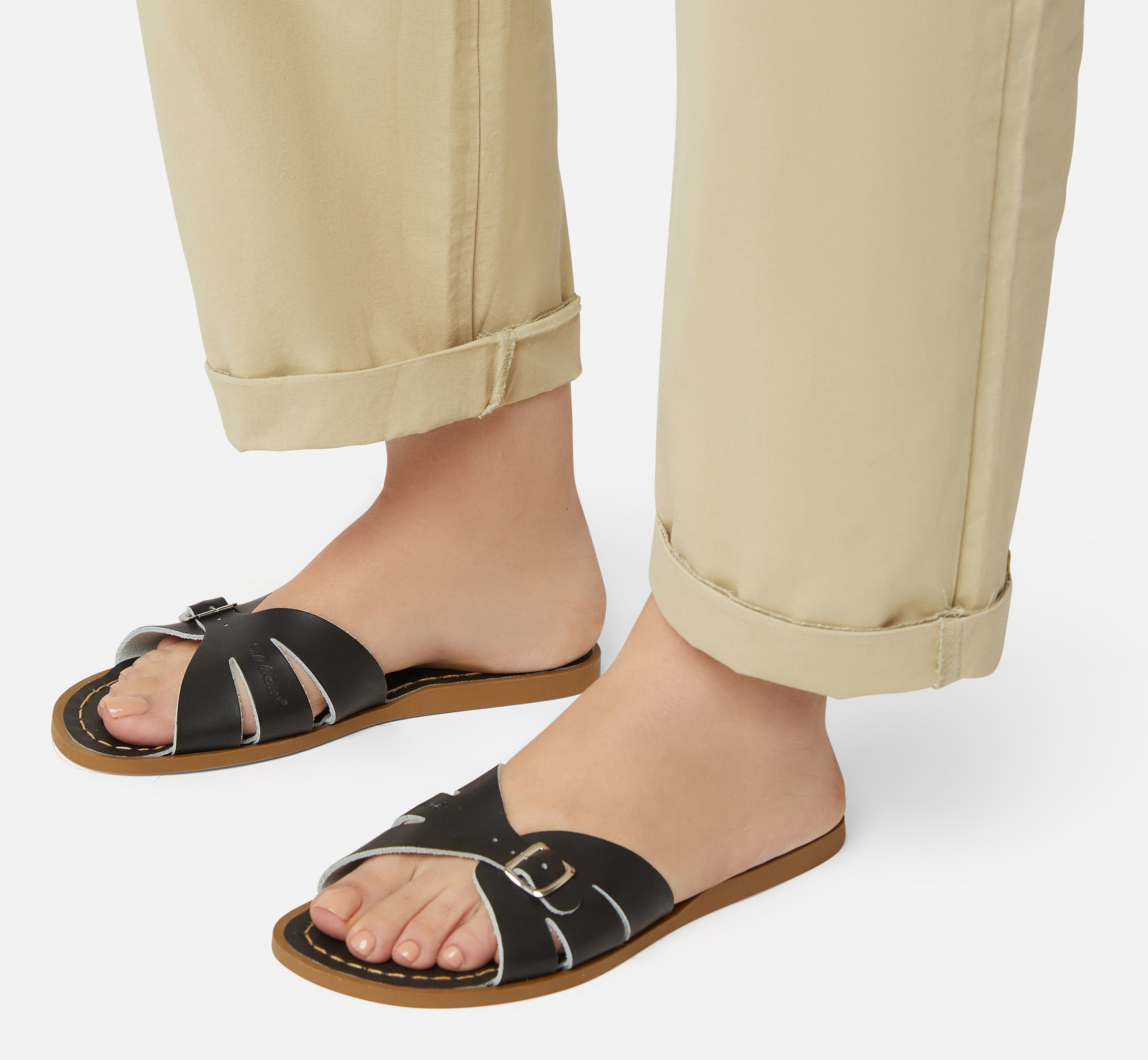 Classic Slide Black Womens Sandal - Salt-Water Sandals Asia