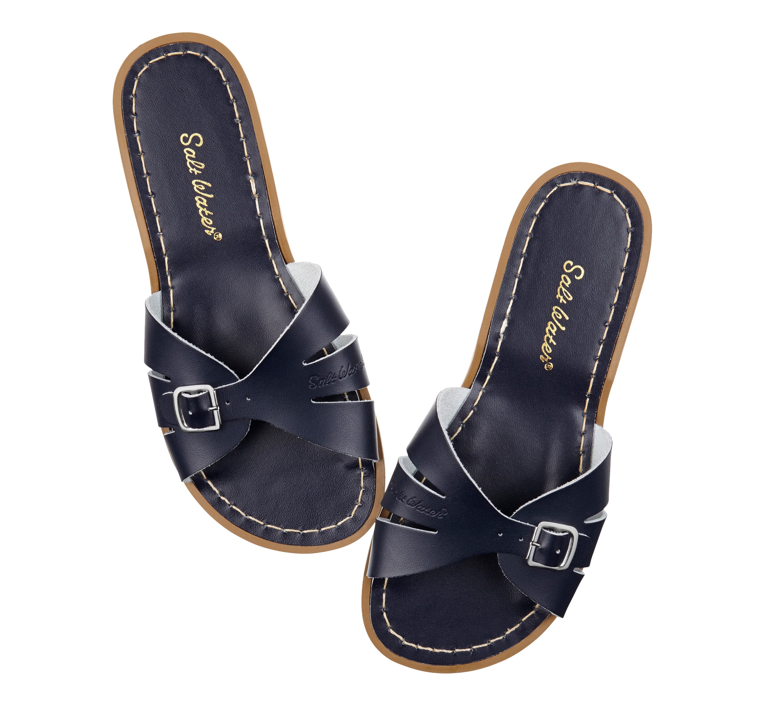 Classic Slide Navy Kids Sandal - Salt-Water Sandals Asia