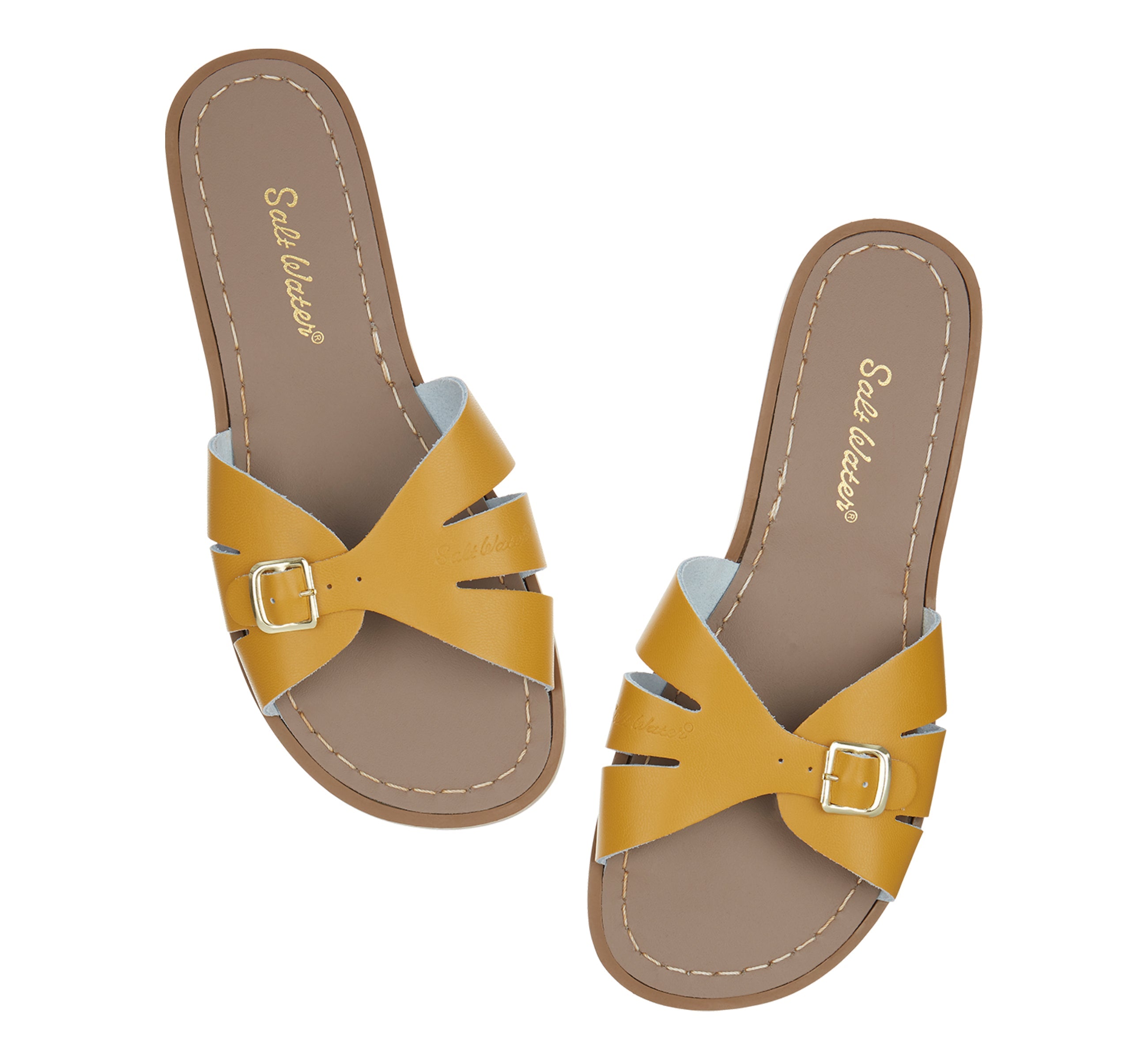 Classic Slide Mustard Kids Sandal - Salt-Water Sandals Asia