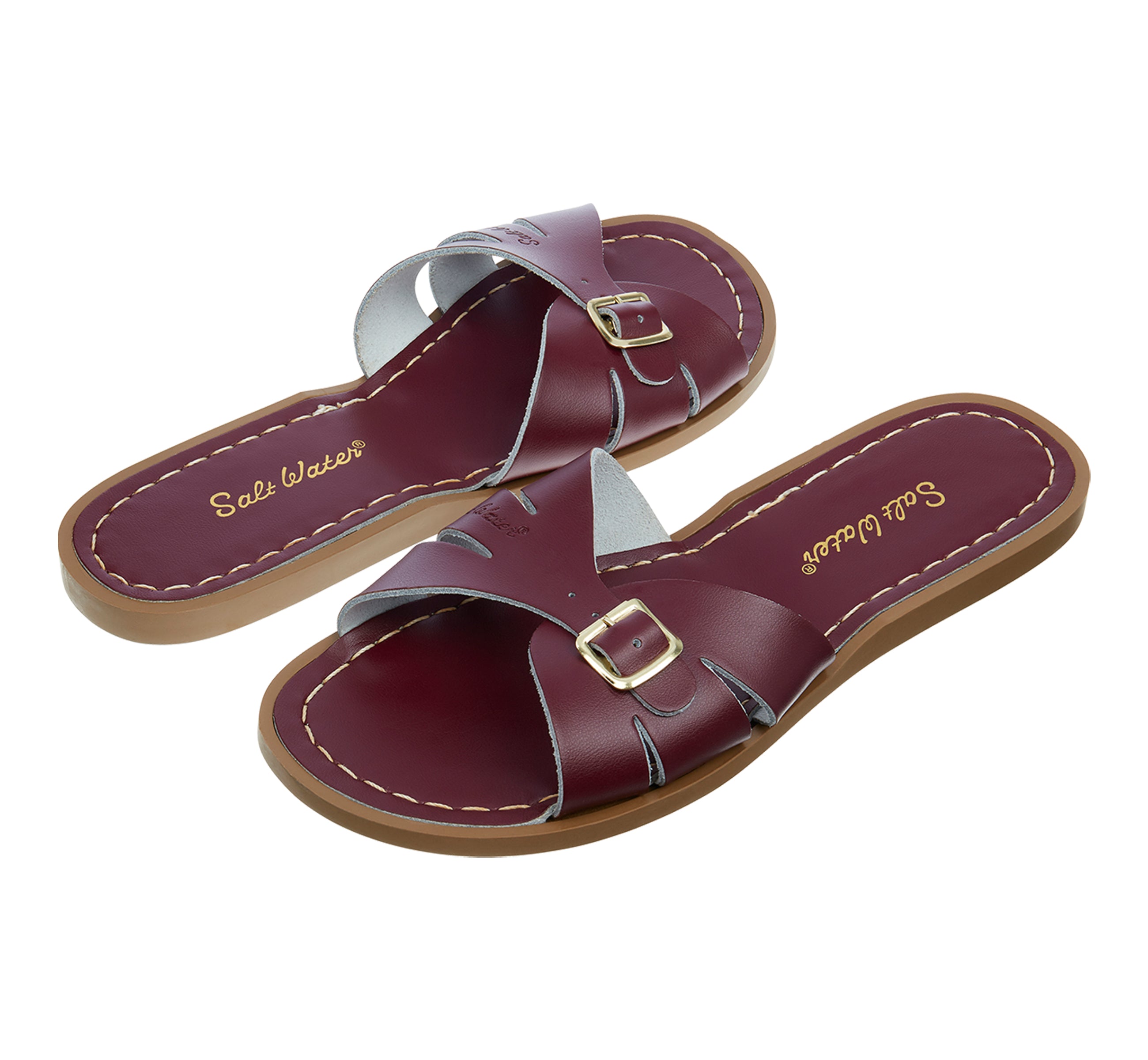 Classic Slide Claret Kids Sandal - Salt-Water Sandals Asia