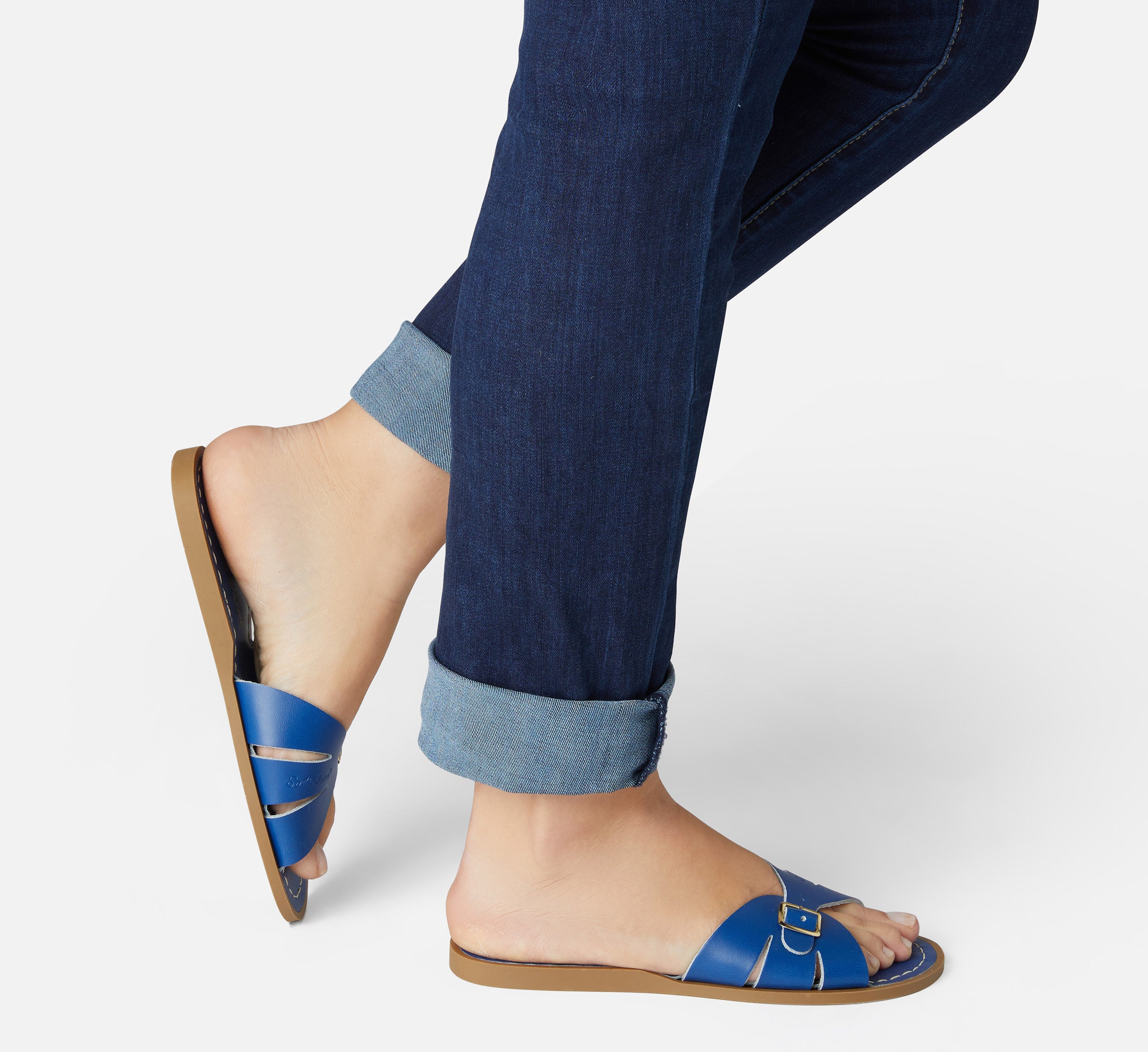 Classic Slide Cobalt Blue Womens Sandal - Salt-Water Sandals Asia