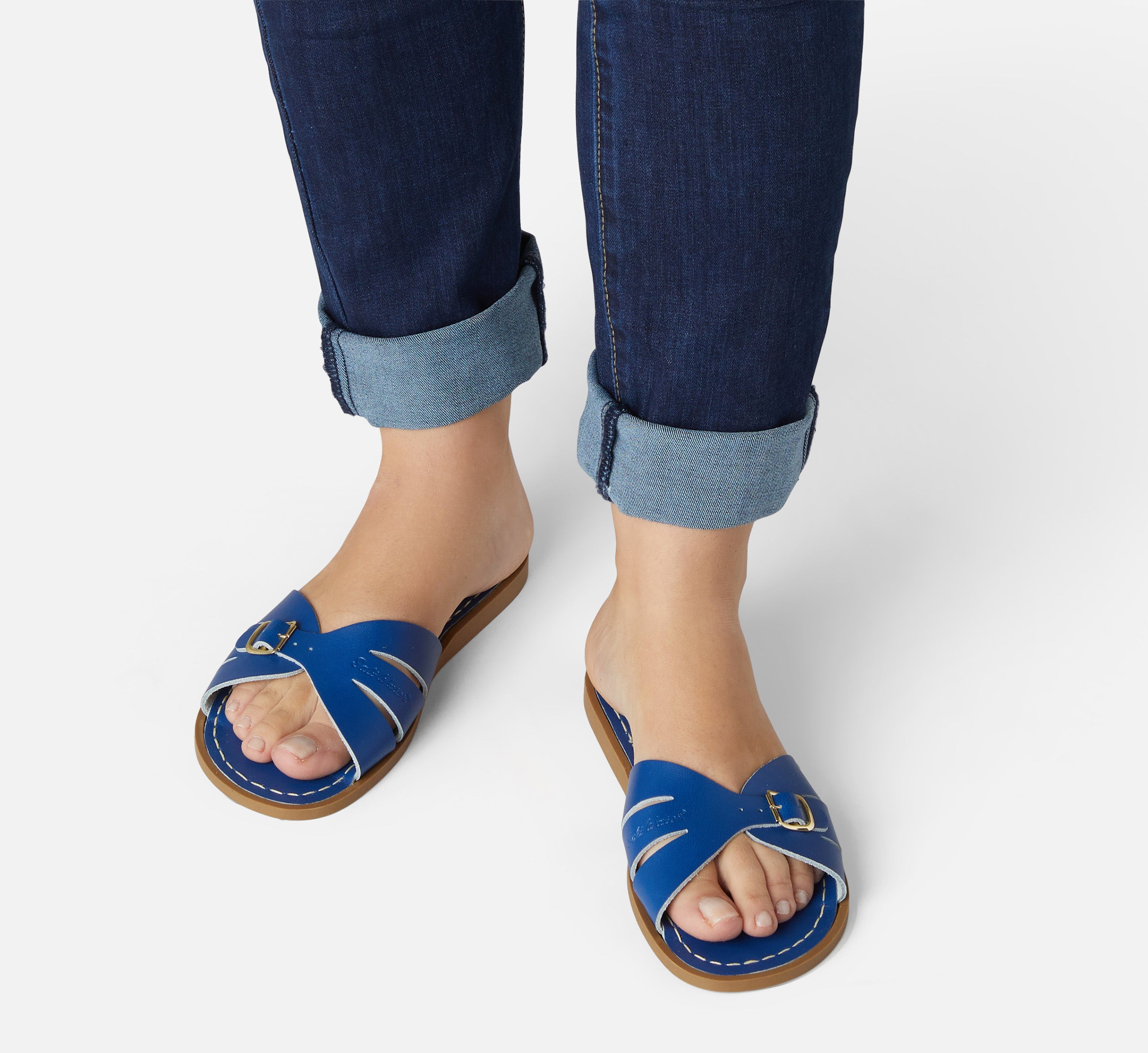 Classic Slide Cobalt Blue Womens Sandal - Salt-Water Sandals Asia