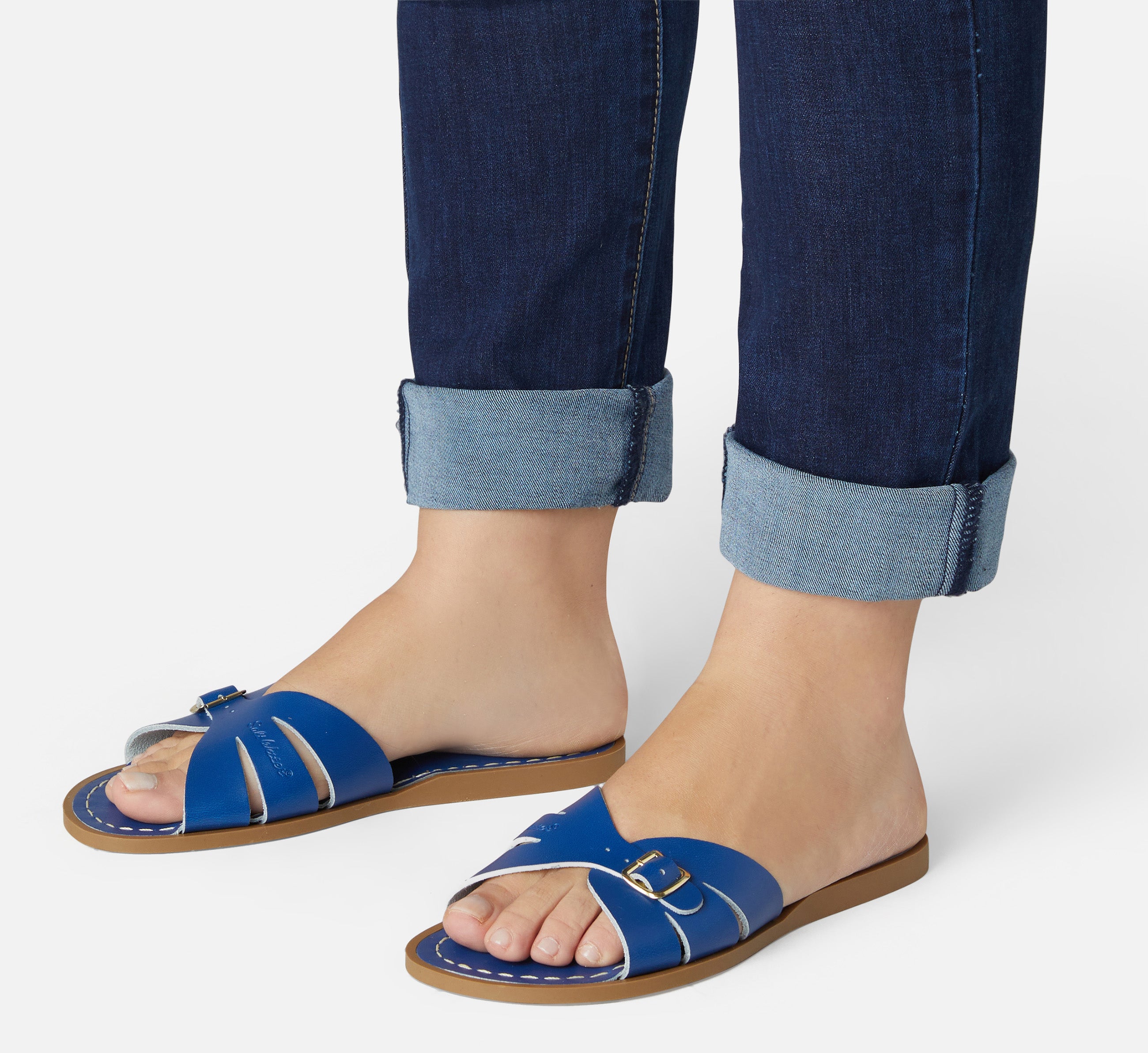 Classic Slide Cobalt Blue Womens Sandal - Salt-Water Sandals Asia
