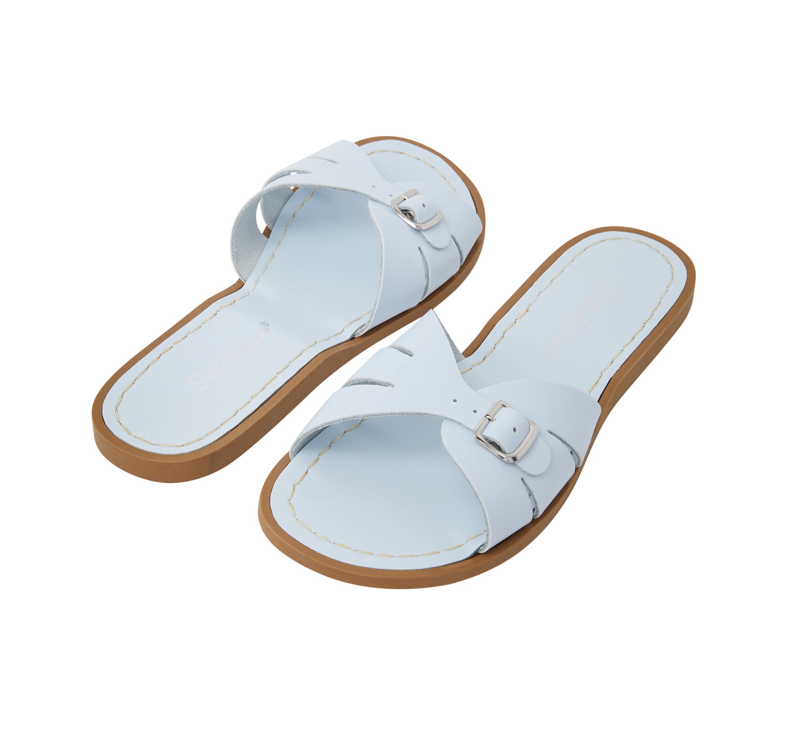 Classic Slide Light Blue Kids Sandal - Salt-Water Sandals Asia
