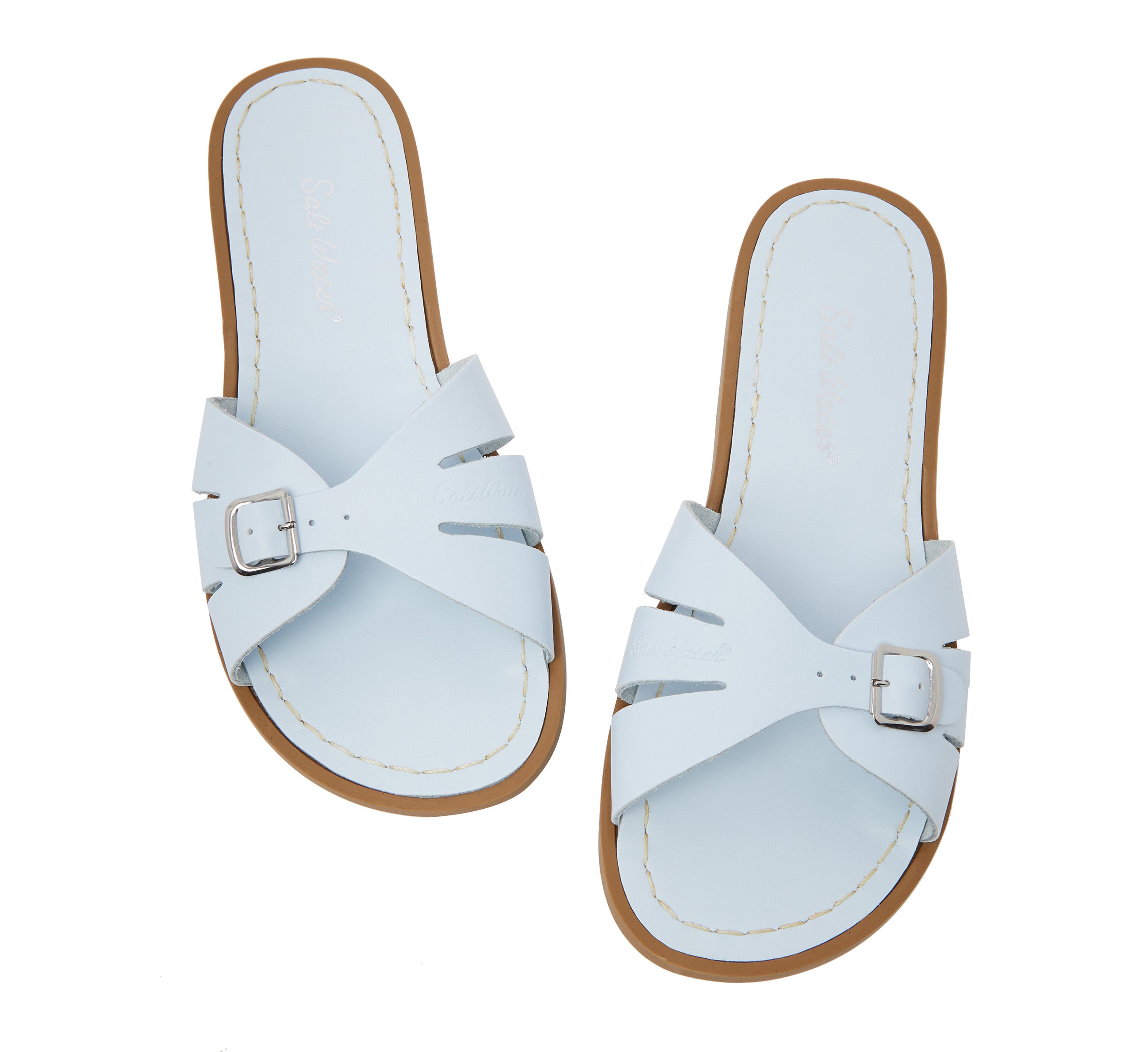 Classic Slide Light Blue Kids Sandal - Salt-Water Sandals Asia