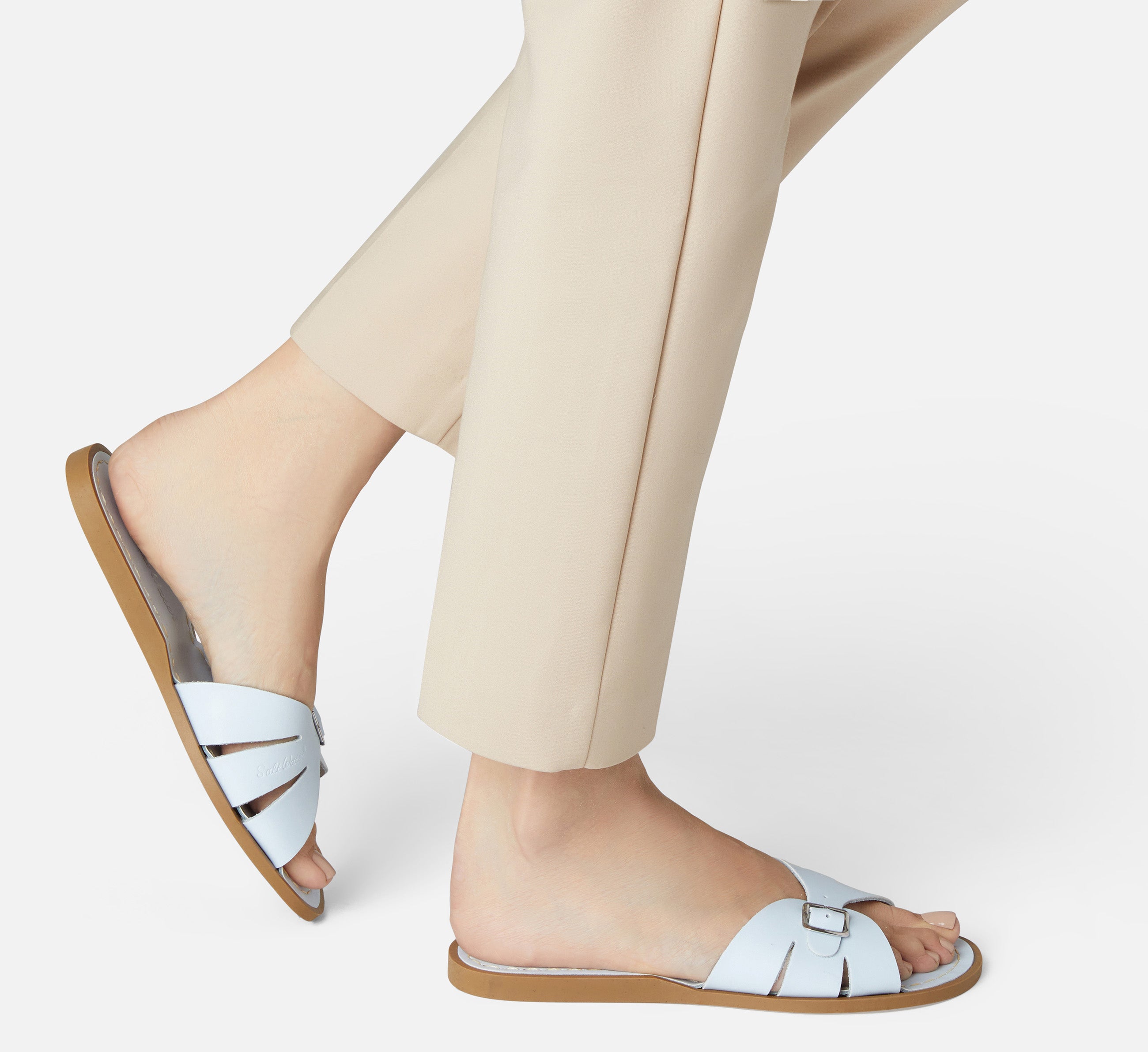 Classic Slide Light Blue Kids Sandal - Salt-Water Sandals Asia