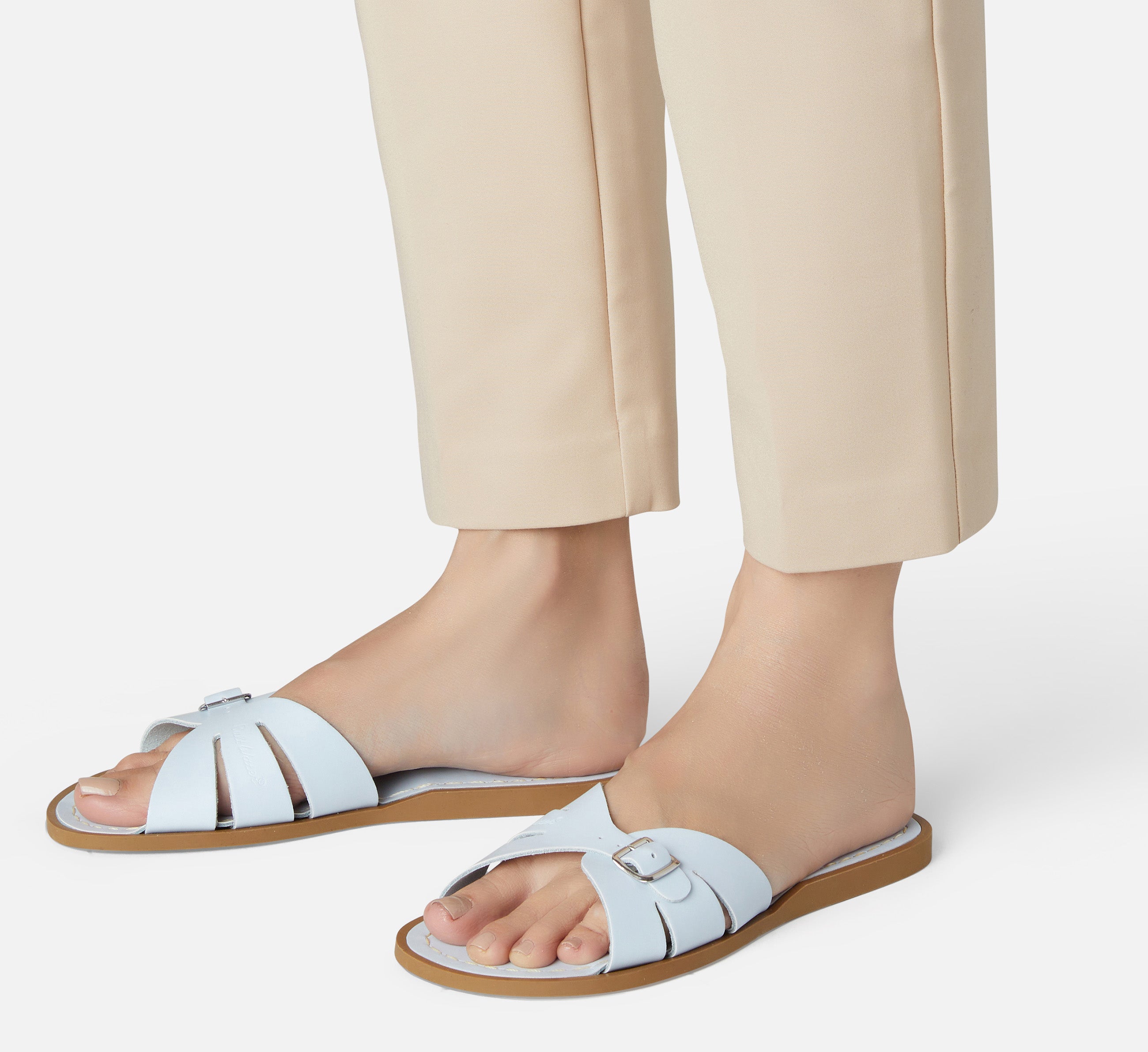 Classic Slide Light Blue Kids Sandal - Salt-Water Sandals Asia
