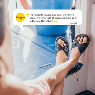 Classic Slide Navy Womens Sandal - All Womens Sandals - Salt-Water Sandals Asia