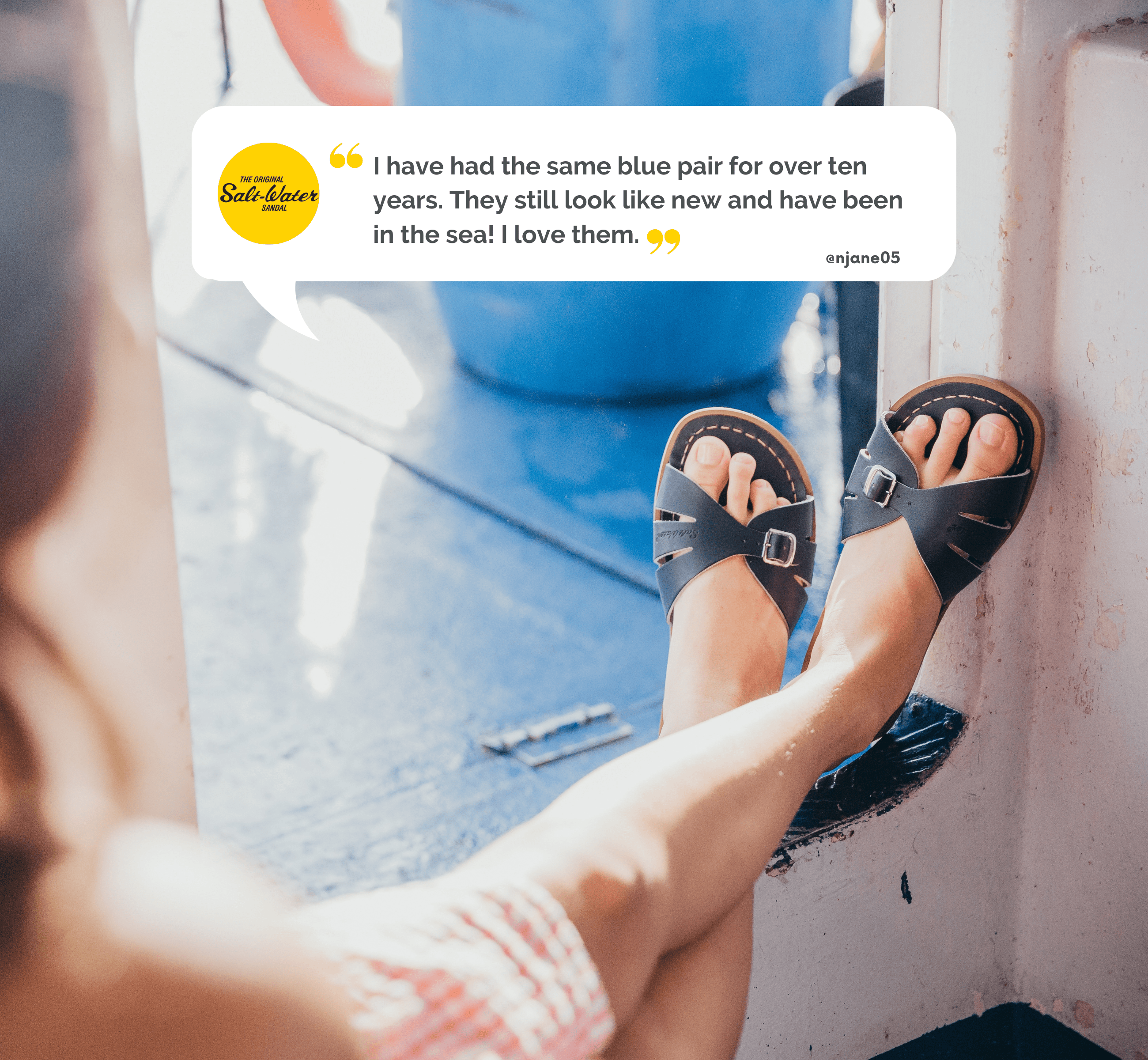 Classic Slide Navy Kids Sandal - Salt-Water Sandals Asia