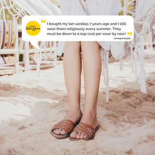 Retro Slide Tan Womens Sandal - All Womens Sandals - Salt-Water Sandals Asia