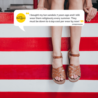 Retro Tan Womens Sandal - All Womens Sandals - Salt-Water Sandals Asia