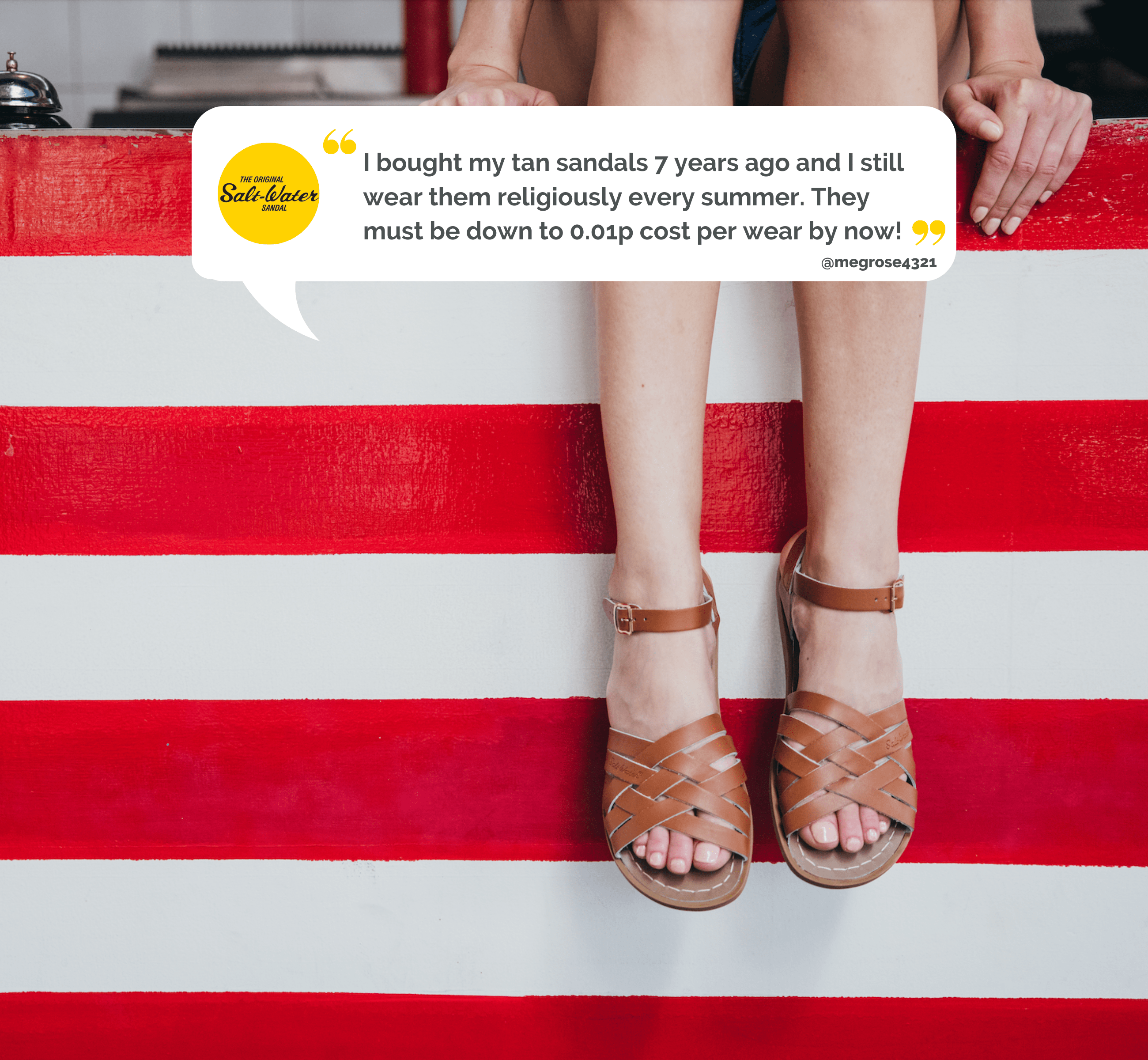 Retro Tan Womens Sandal - Salt-Water Sandals Asia