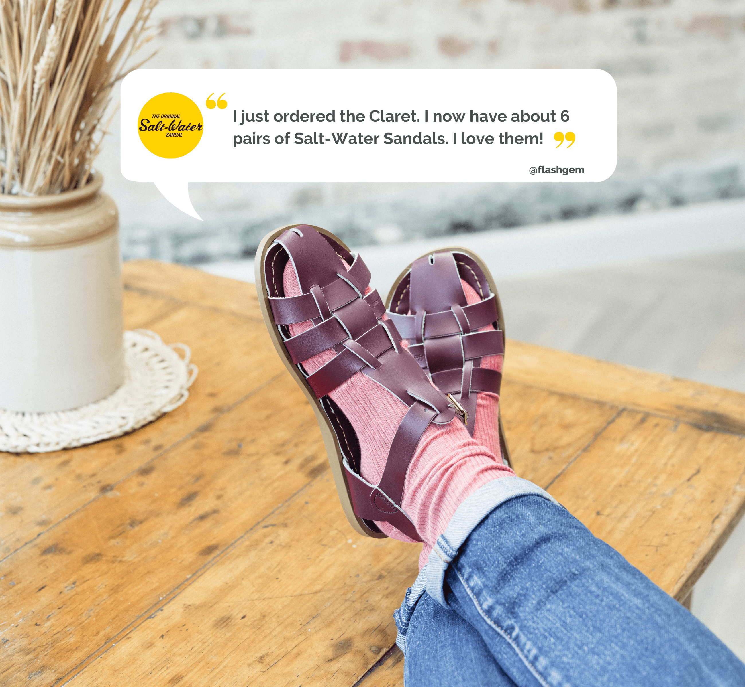 Fisherman Shark Original Claret Womens Sandal - Salt-Water Sandals Asia