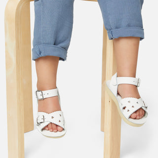Sweetheart White Kids Sandal - Kids White Sandals - Salt-Water Sandals Asia