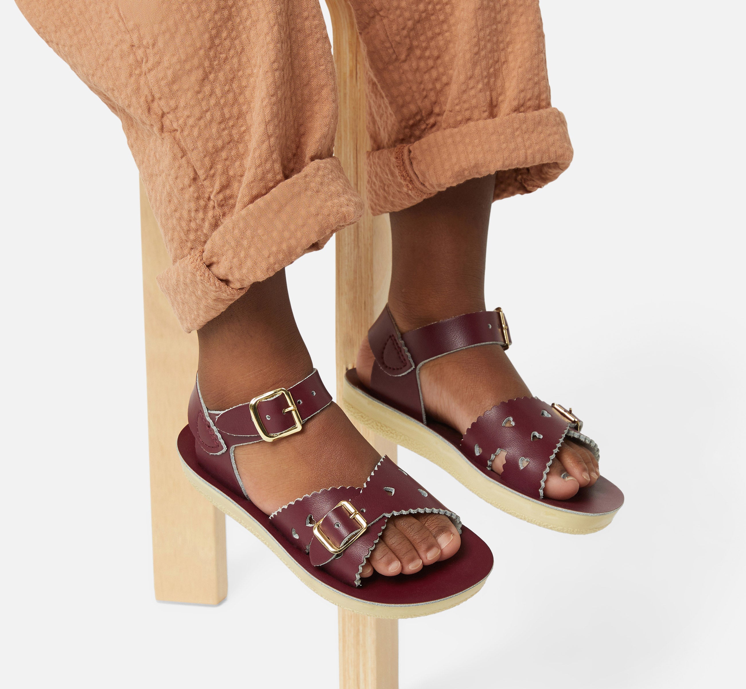 Sweetheart Claret Kids Sandal