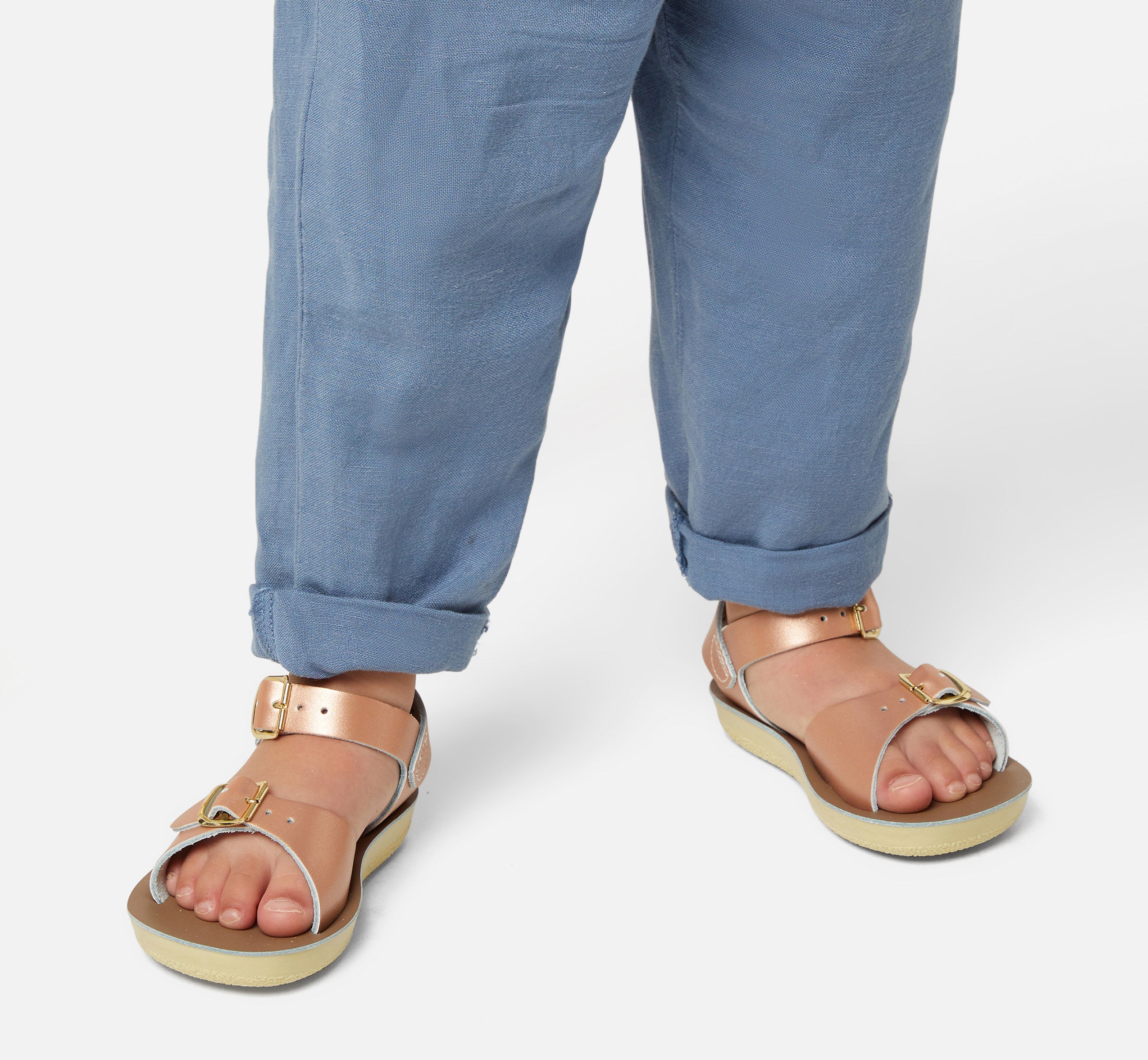 Surfer Rose Gold Kids Sandal