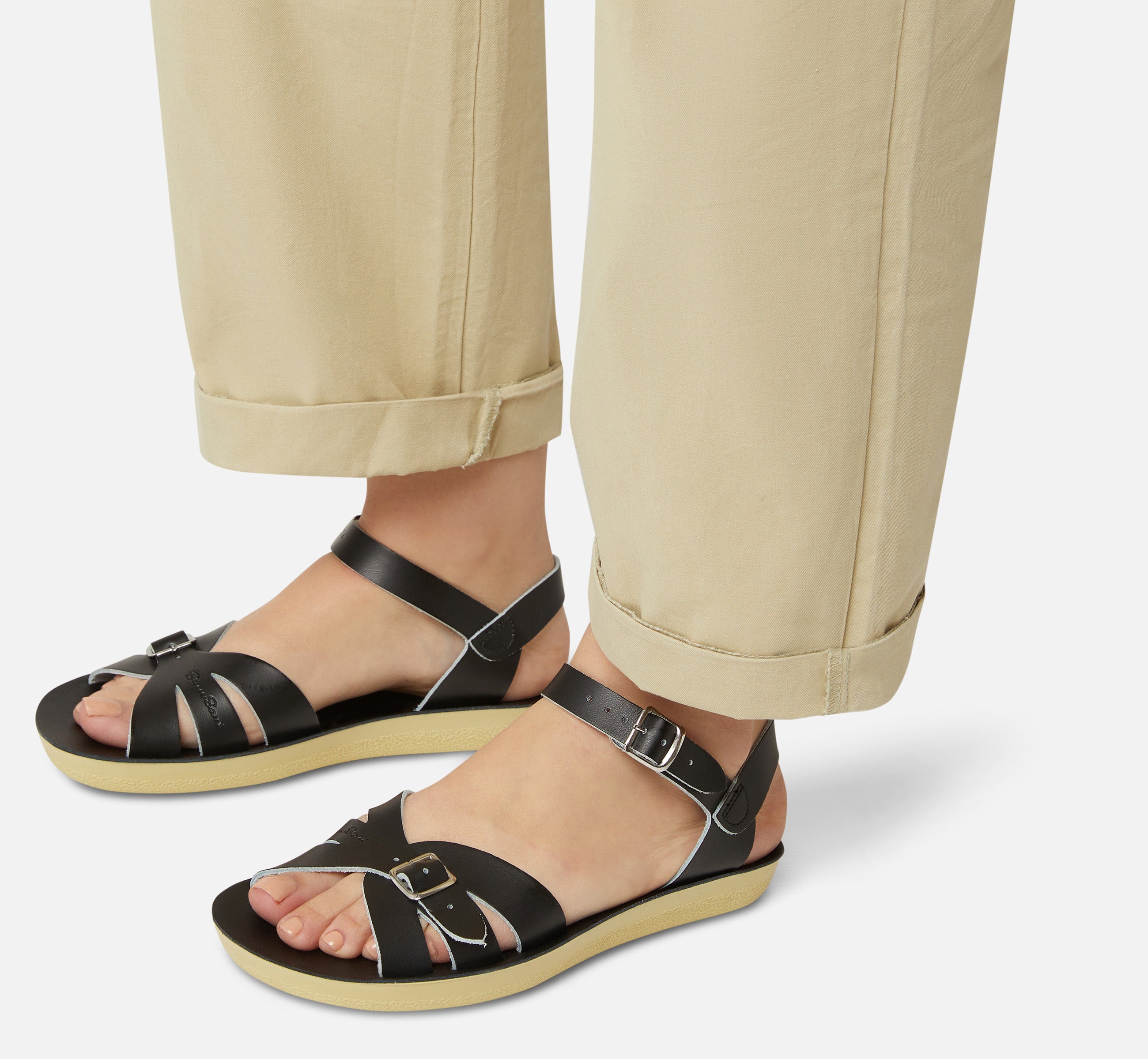 Boardwalk Black Womens Sandal