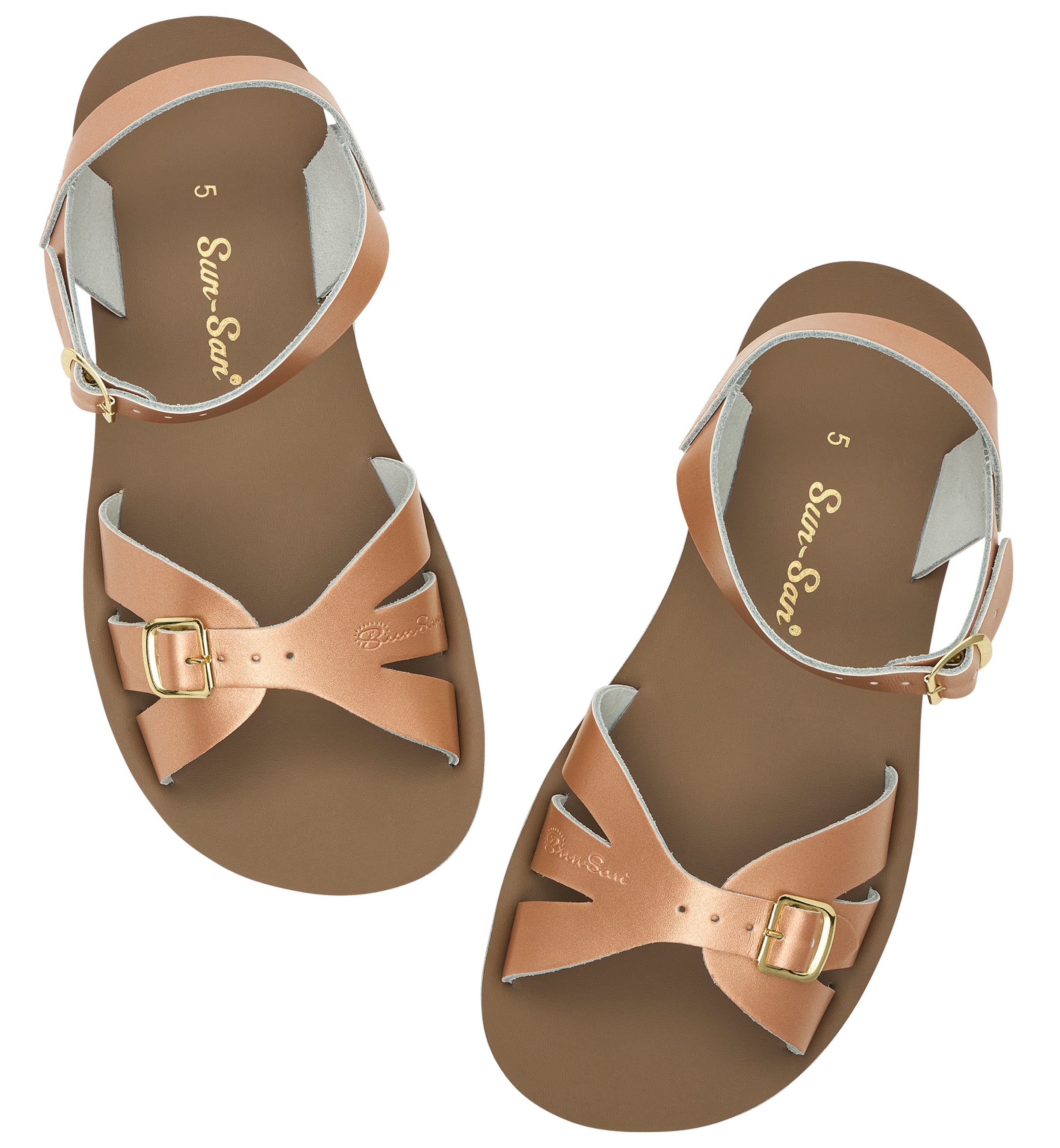 Boardwalk Rose Gold Womens Sandal