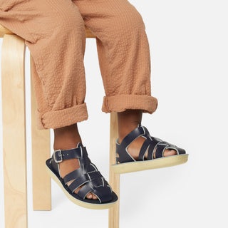 Shark Fisherman Navy Kids Sandal - Soft Sole Kids Sandals - Salt-Water Sandals Asia