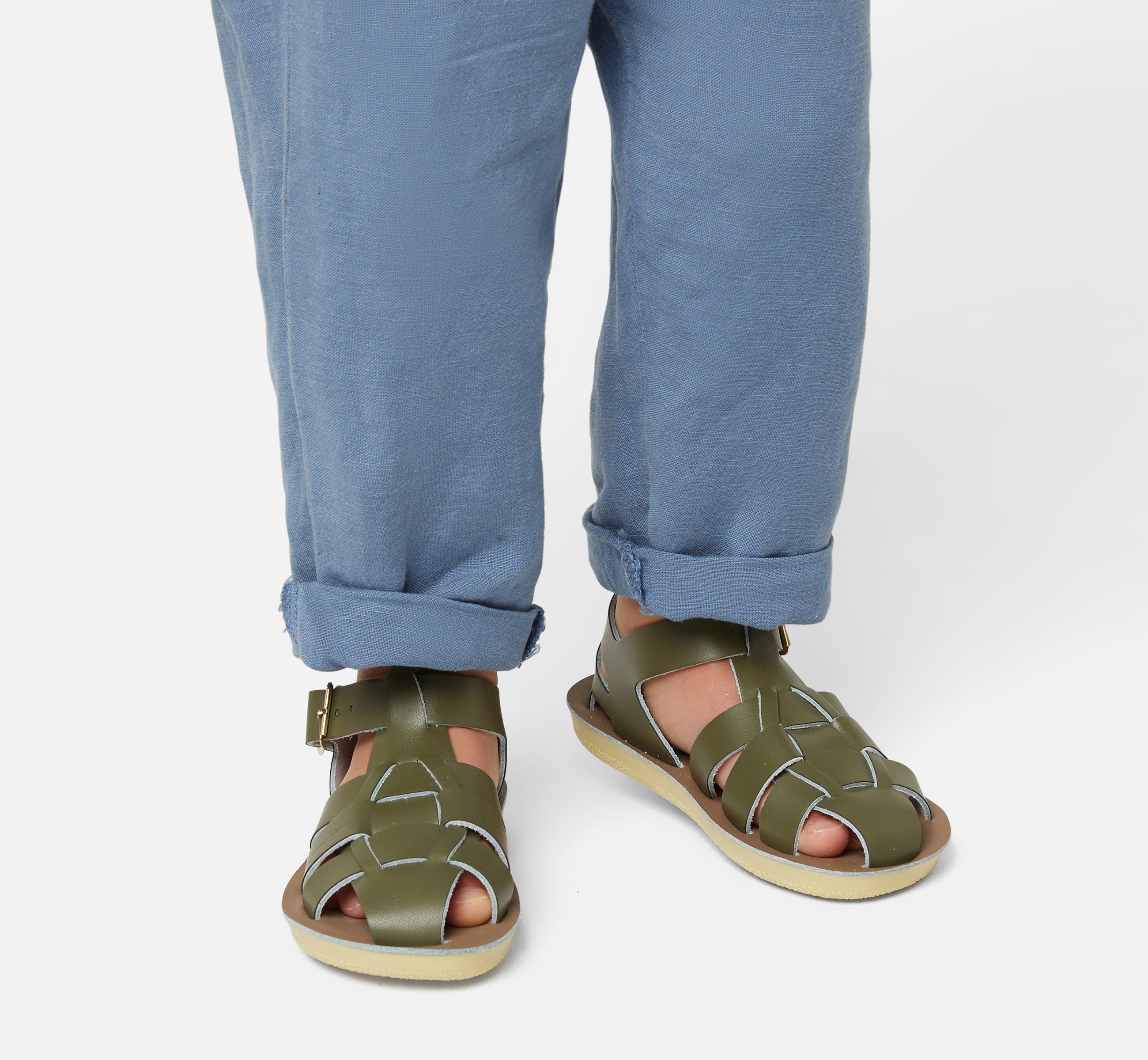 Shark Olive Kids Sandal