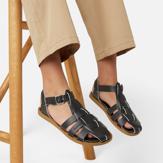 Fisherman Shark Original Black Kids Sandal - All Kids Sandals - Salt-Water Sandals Asia