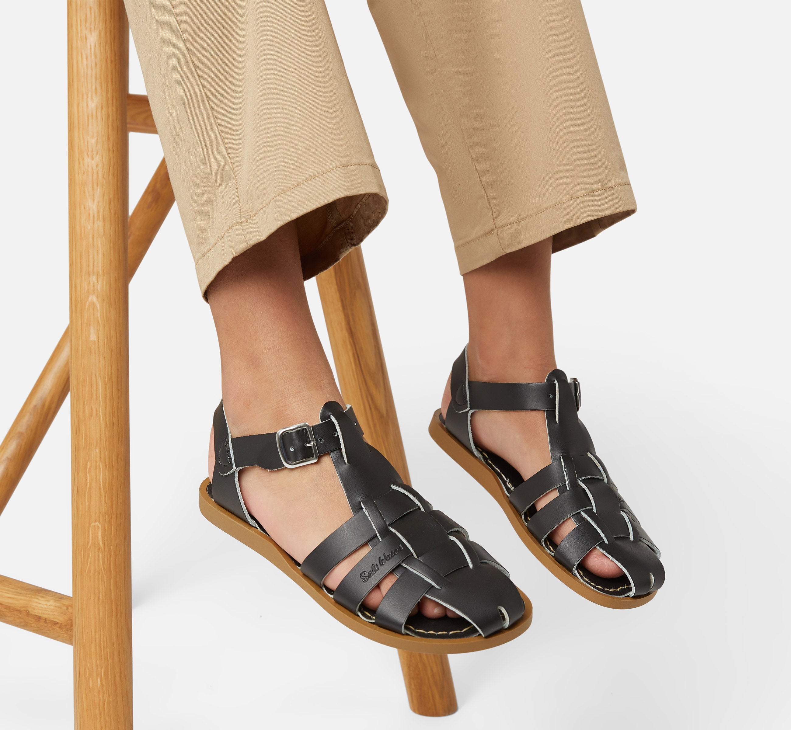 Fisherman Shark Original Black Kids Sandal - Salt-Water Sandals Asia