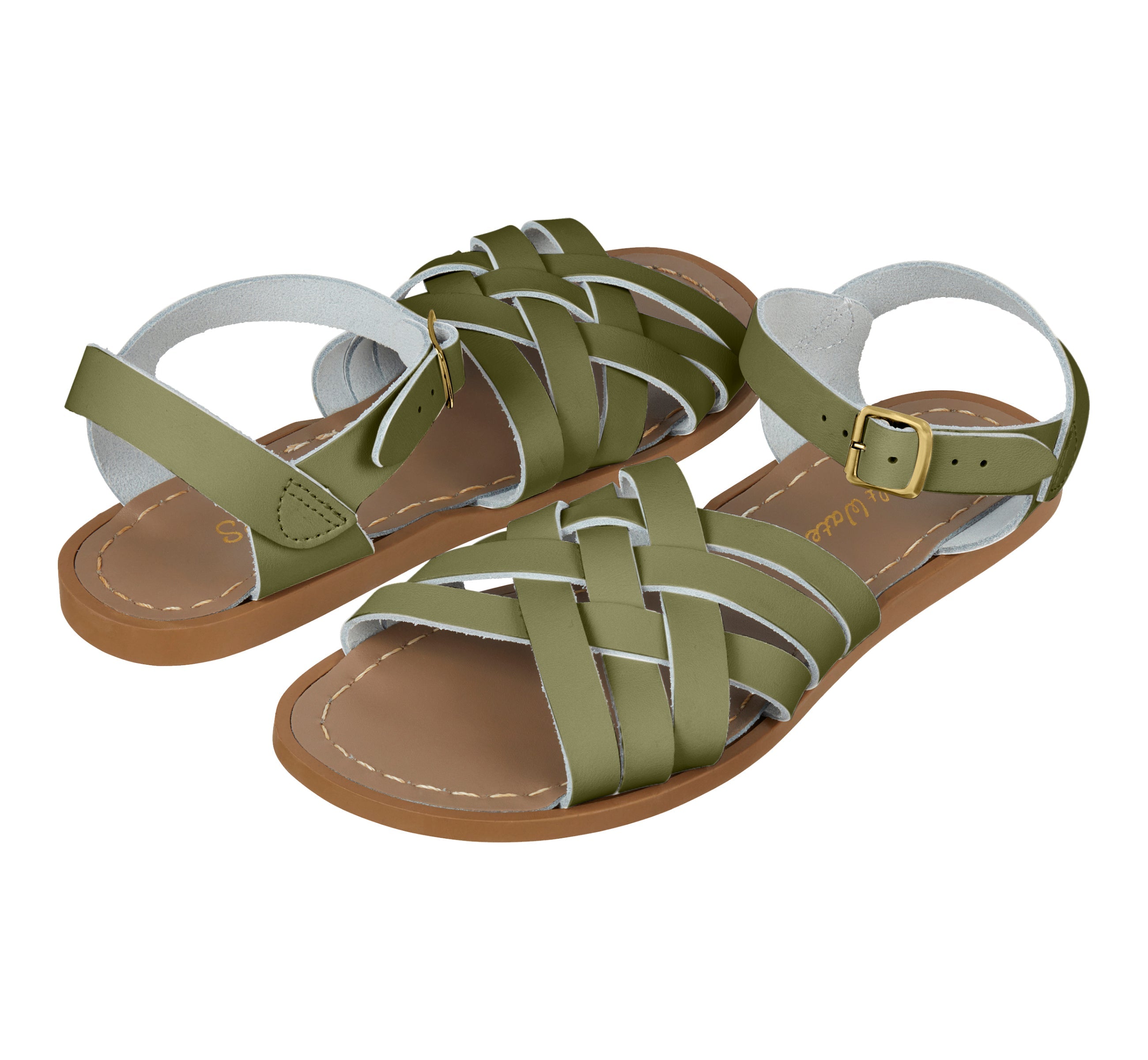 Retro Olive Kids Sandal - Salt-Water Sandals Asia