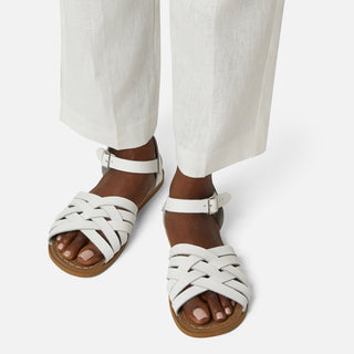 Retro White Womens Sandal - All Womens Sandals - Salt-Water Sandals Asia