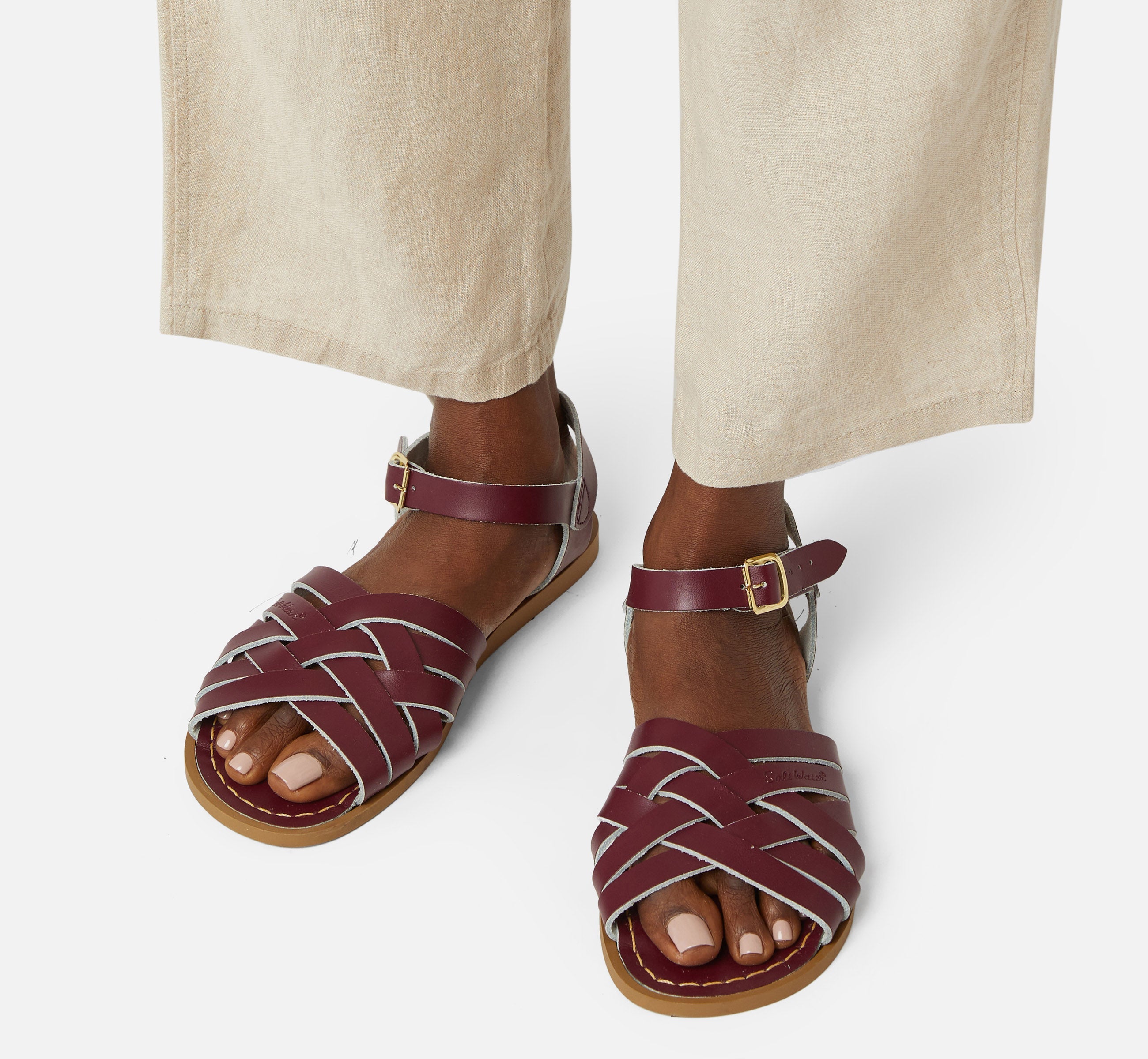 Retro Claret Womens Sandal