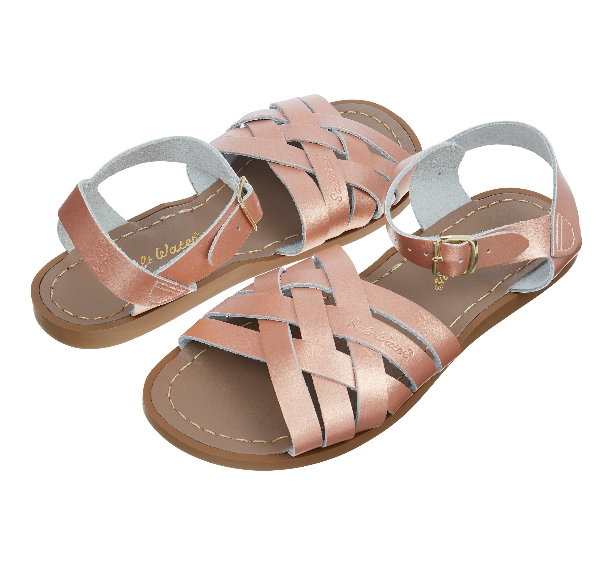 Retro Rose Gold Womens Sandal