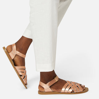 Retro Rose Gold Womens Sandal