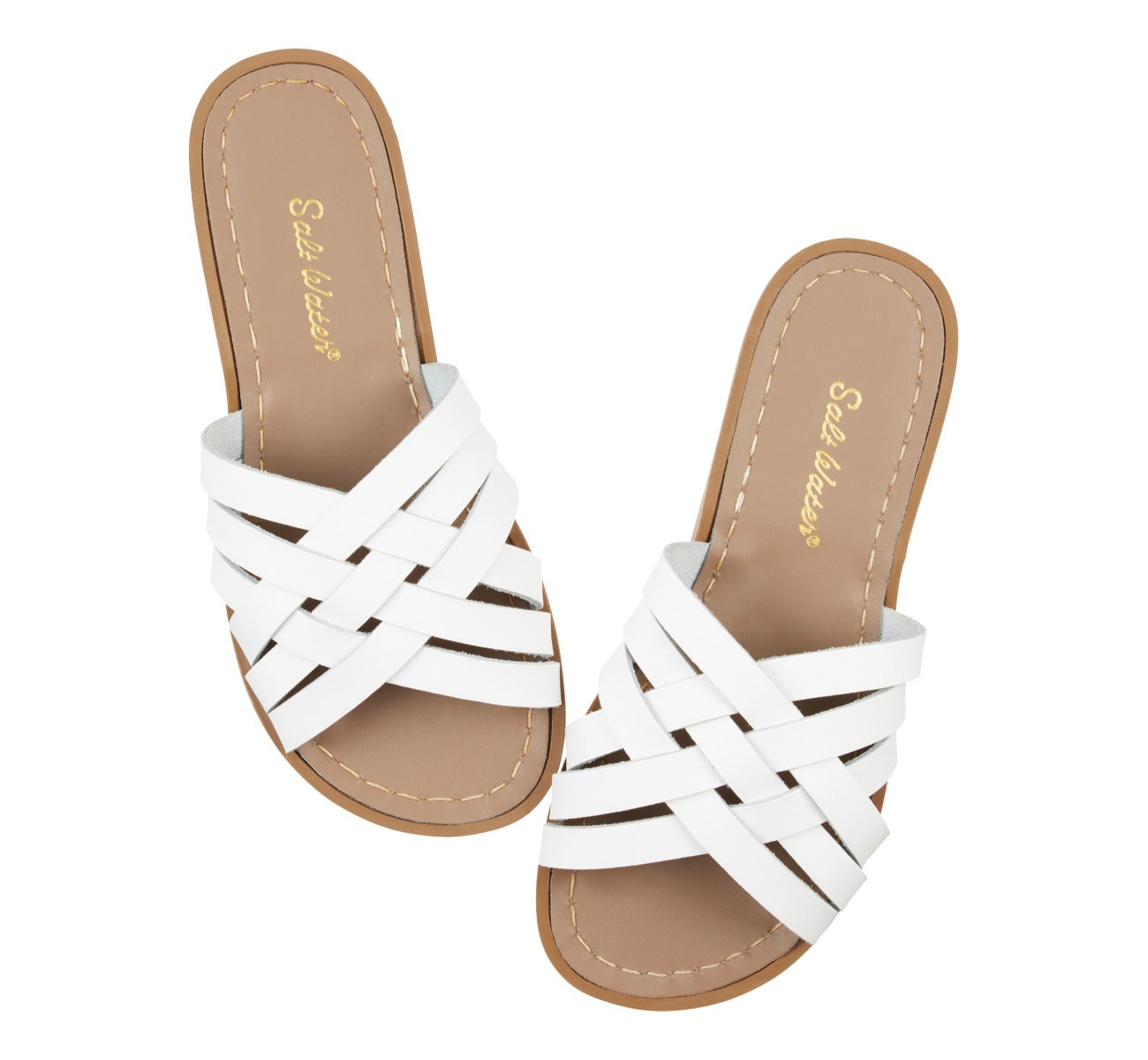 Retro Slide White Womens Sandal