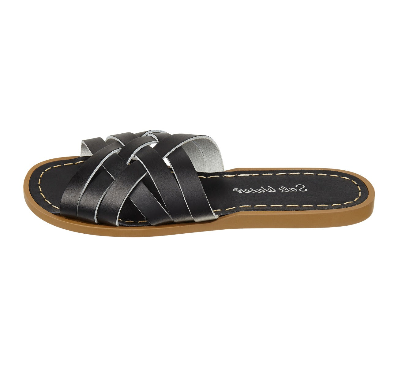 Retro Slide Black Womens Sandal