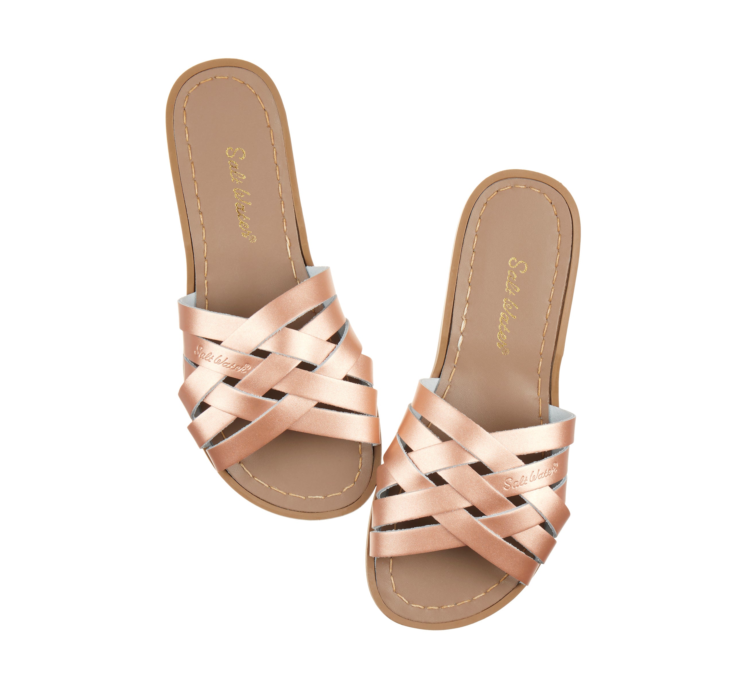 Retro Slide Rose Gold Womens Sandal