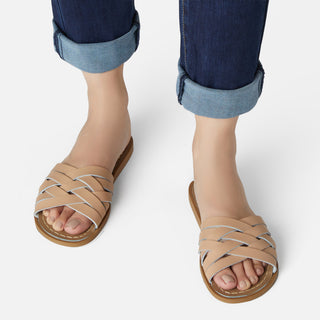 Retro Slide Latte Womens Sandal